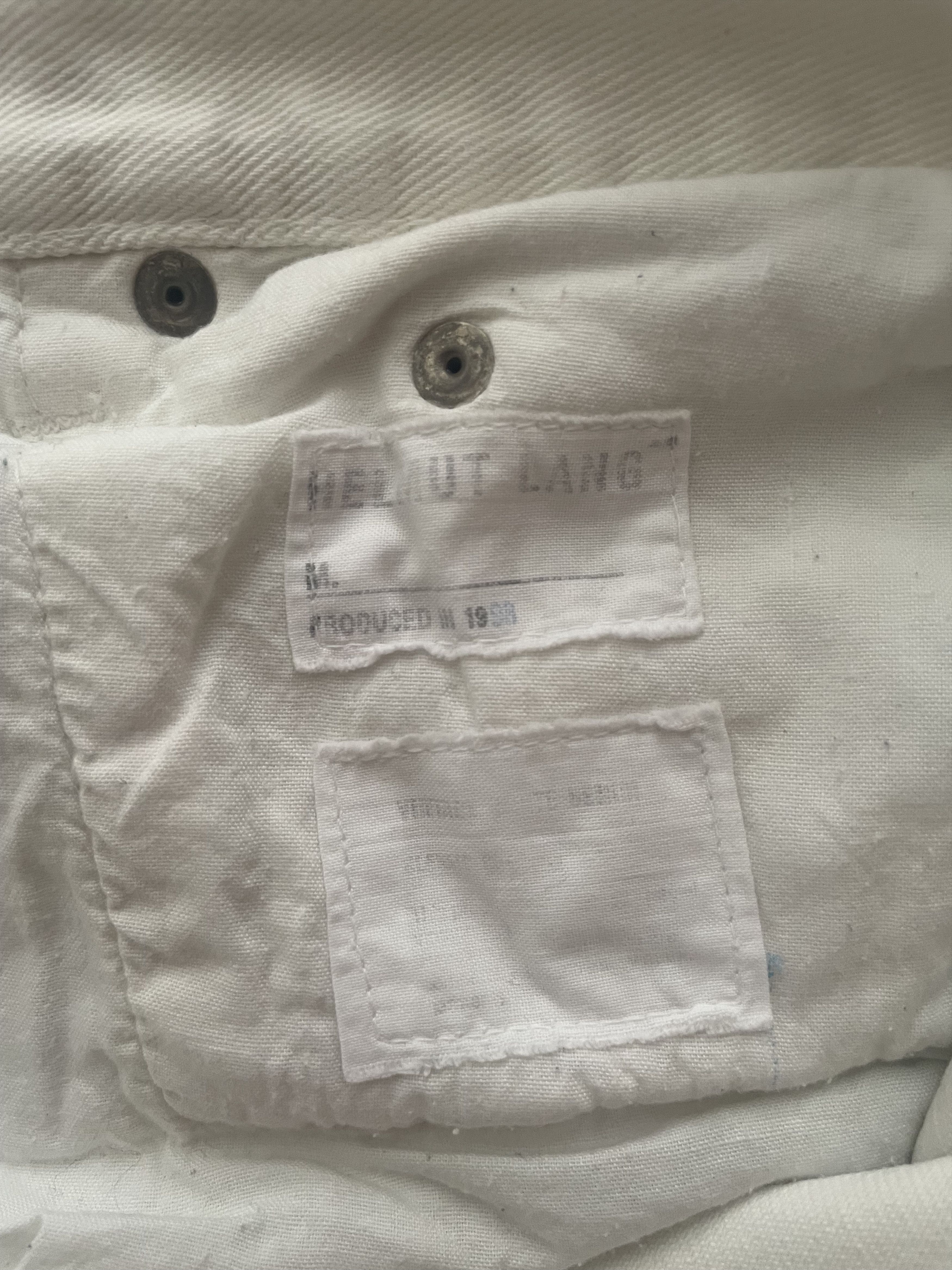 Helmut Lang 1998 Helmut Lang Classic White Denim Size US 31 - 6 Thumbnail