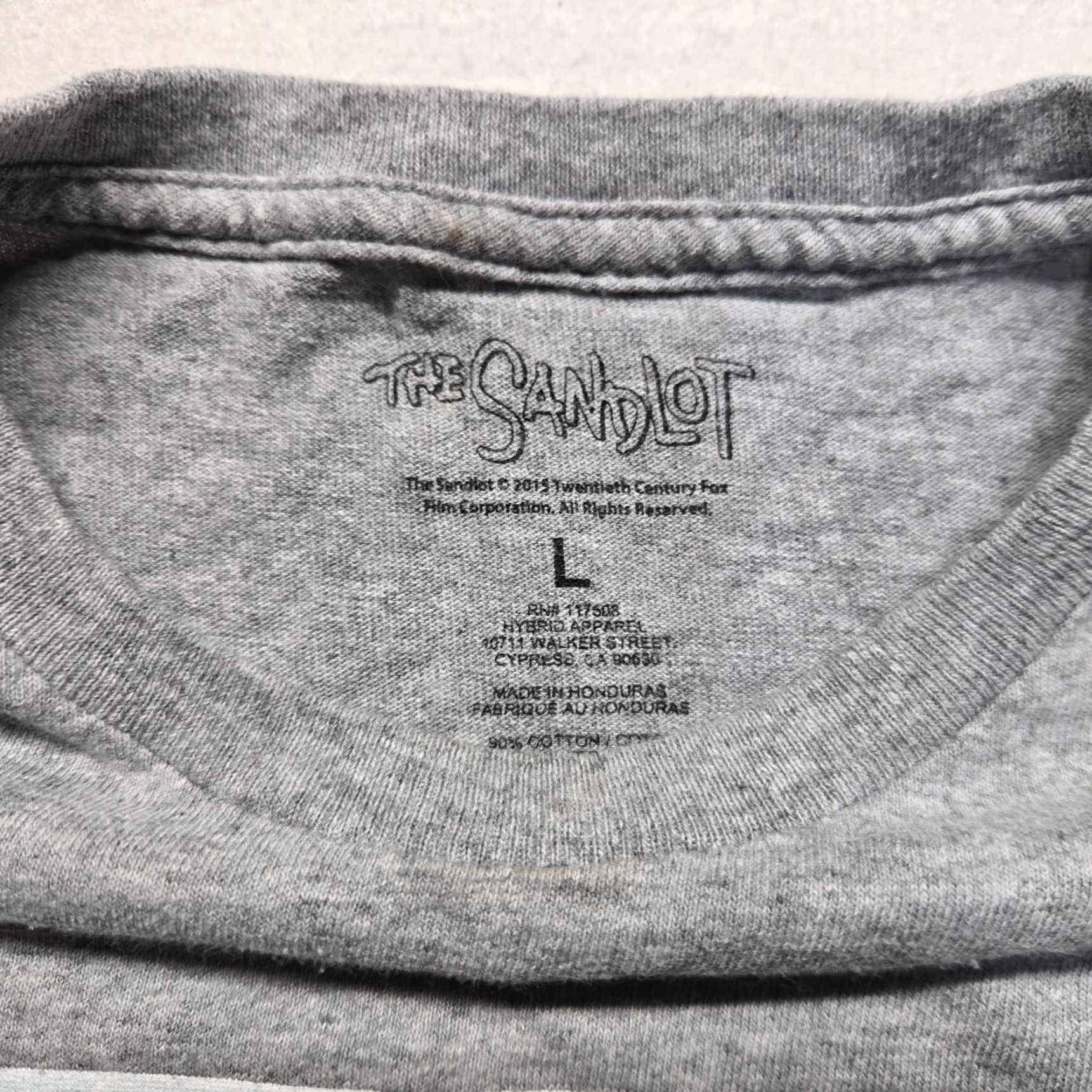 Vintage The Sandlot Movie T-Shirt Adult Large Gray Crew Neck Short Sleeve Mens Size US L / EU 52-54 / 3 - 6 Thumbnail