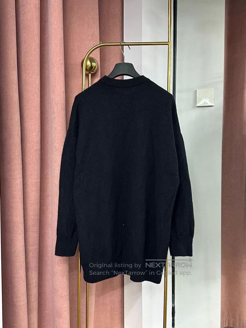 Balenciaga Balenciaga Black letter sweater knitted sweater long sleev Size US XS / EU 42 / 0 - 3 Thumbnail