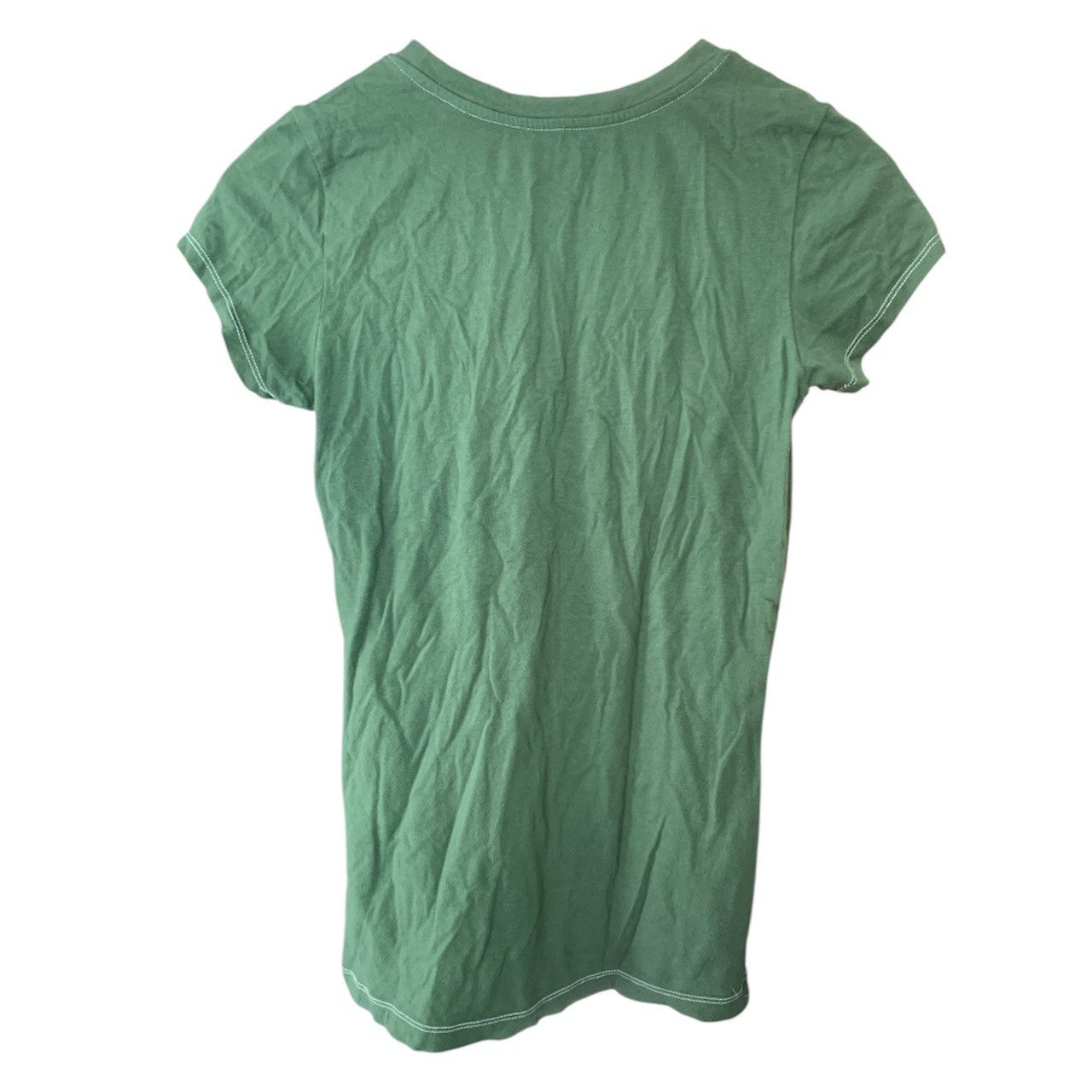 Other Forest Green Scoop Neck Cotton T-shirt Size S / US 4 / IT 40 - 2 Thumbnail