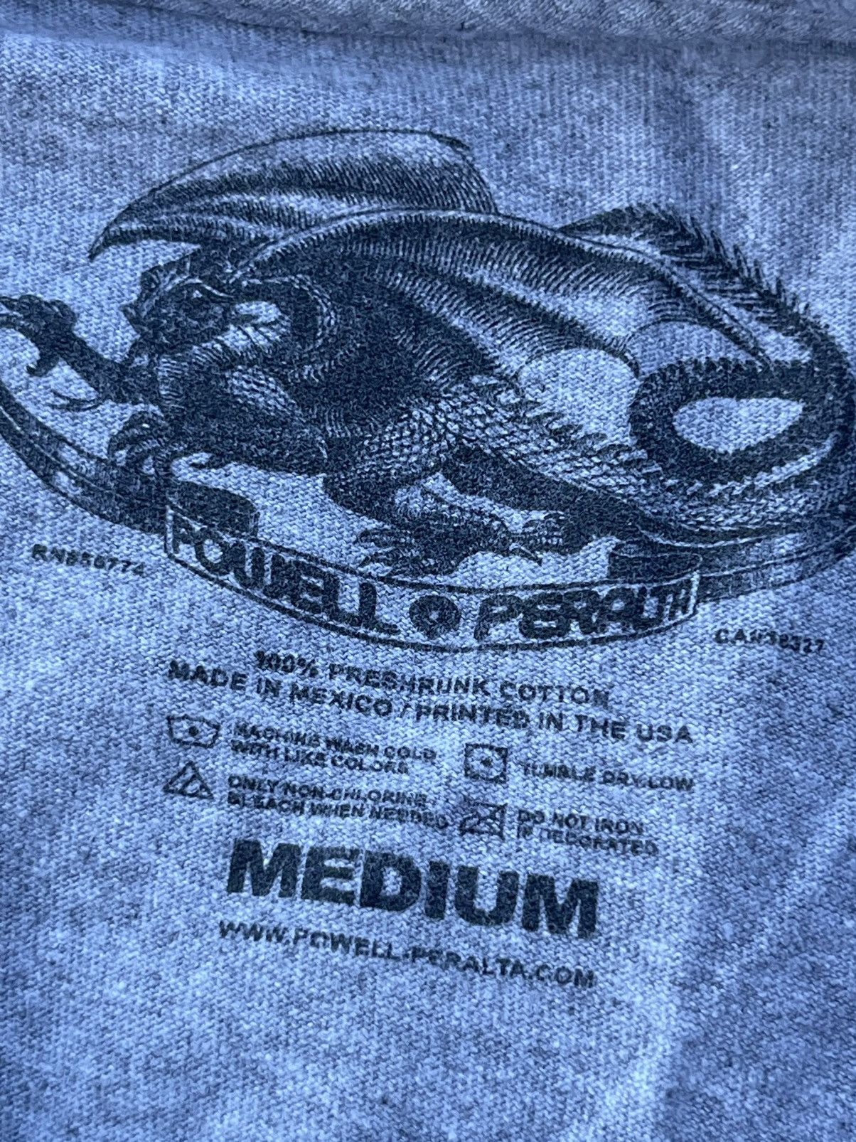 Powell Peralta Powell Peralta Rat Bones back print grey tee sk8 Size US M / EU 48-50 / 2 - 11 Thumbnail