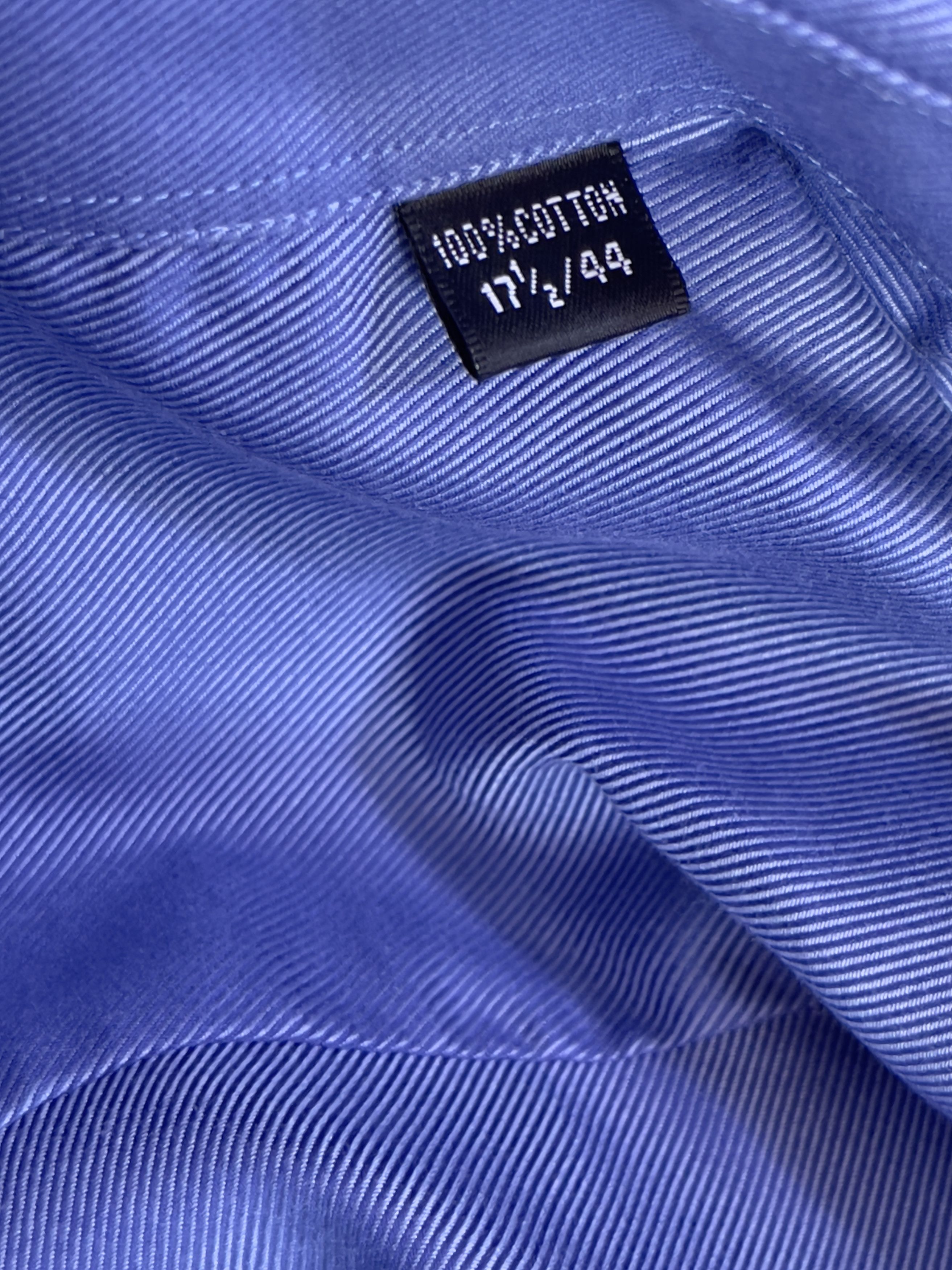 Balmain 🔥Balmain double cuff shirt metallic blue color size xl Size US XL / EU 56 / 4 - 7 Thumbnail