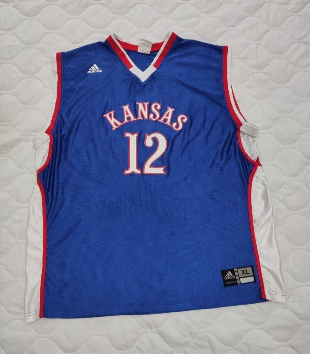 Adidas × NBA × Vintage Authentic Adidas Vintage KU Kansas NBA #25 Danny Manning Size US XL / EU 56 / 4 - 1 Thumbnail