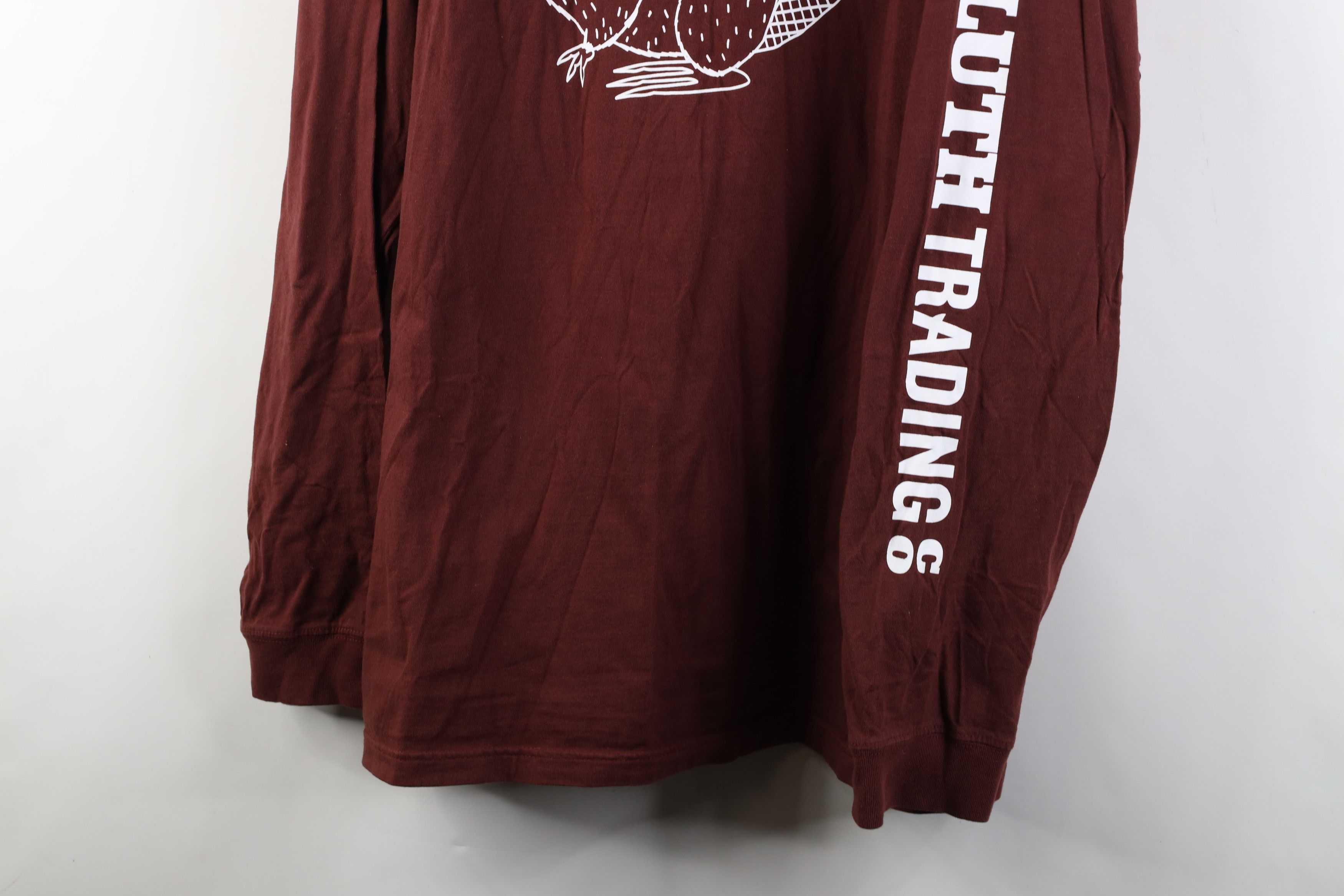 Duluth Trading Company Duluth Trading Longtail Beaver Long Sleeve T-Shirt Burgundy Size US XL / EU 56 / 4 - 3 Thumbnail