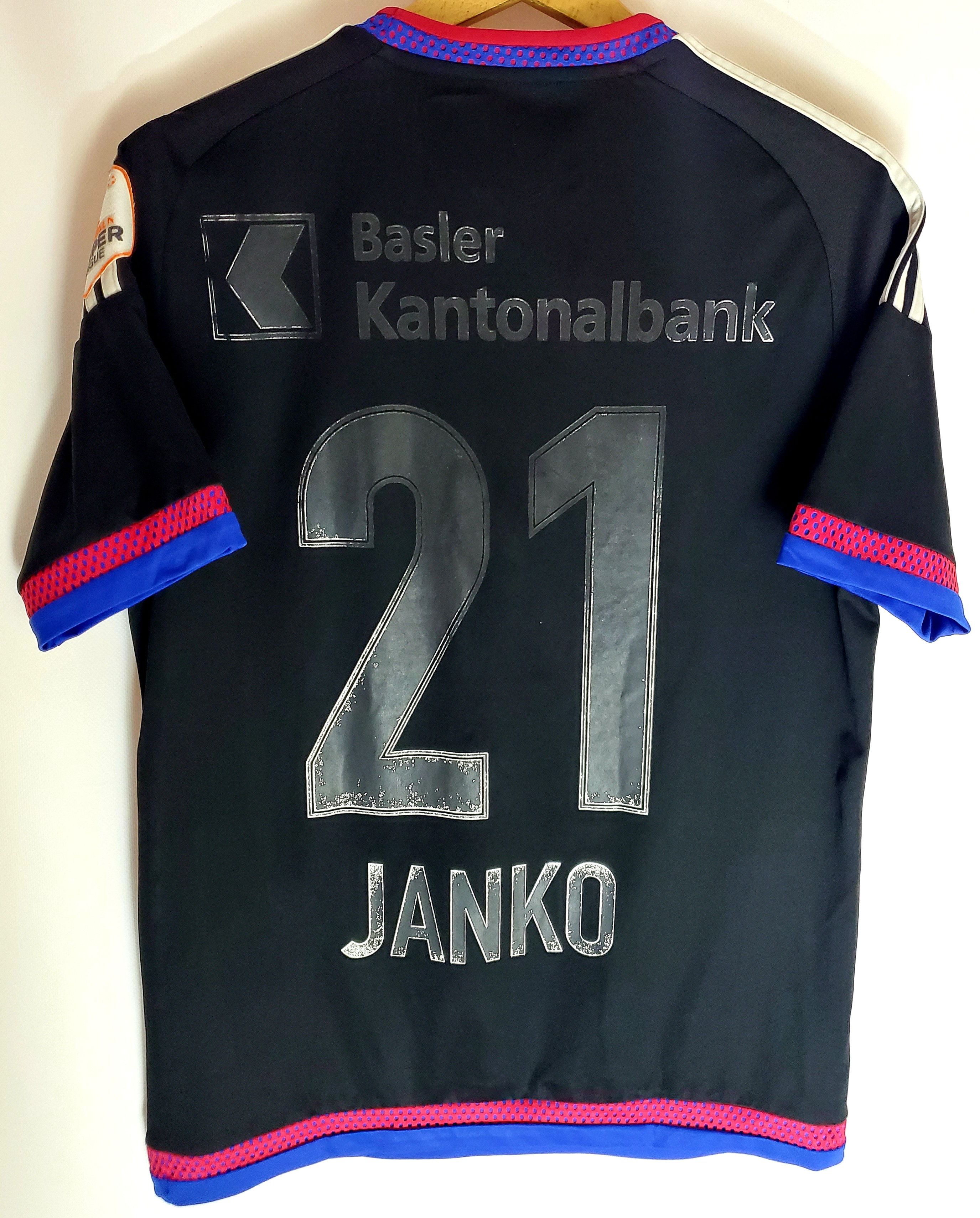 Adidas FC BASEL 1893 SWITZERLAND 2015/17 HOME JERSEY #21 JANKO Size US S / EU 44-46 / 1 - 6 Thumbnail
