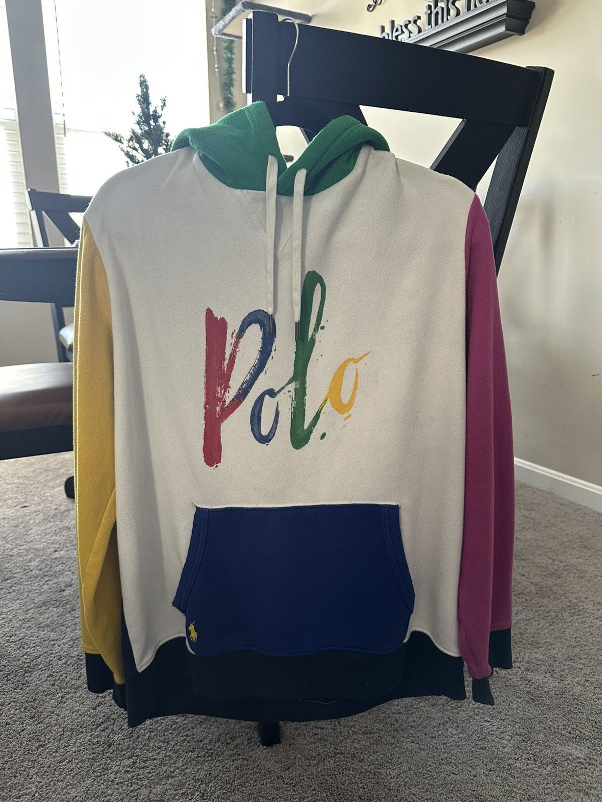 Polo Ralph Lauren Polo logo multicolor paint fleece hoodie Size US L / EU 52-54 / 3 - 2 Thumbnail