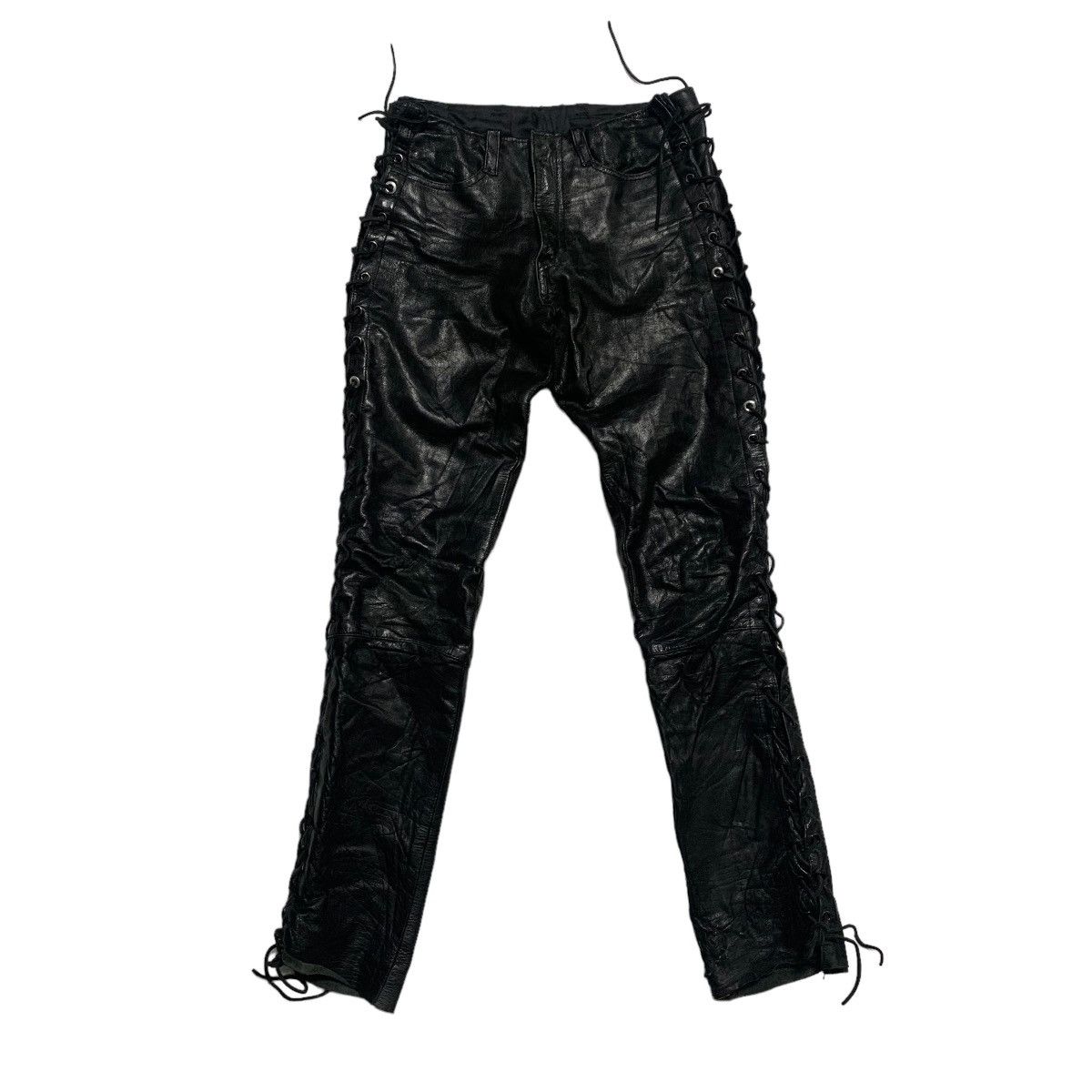 Japanese Brand Japanese Brand Nice Design Leather Pants Size US 30 / EU 46 - 1 Thumbnail