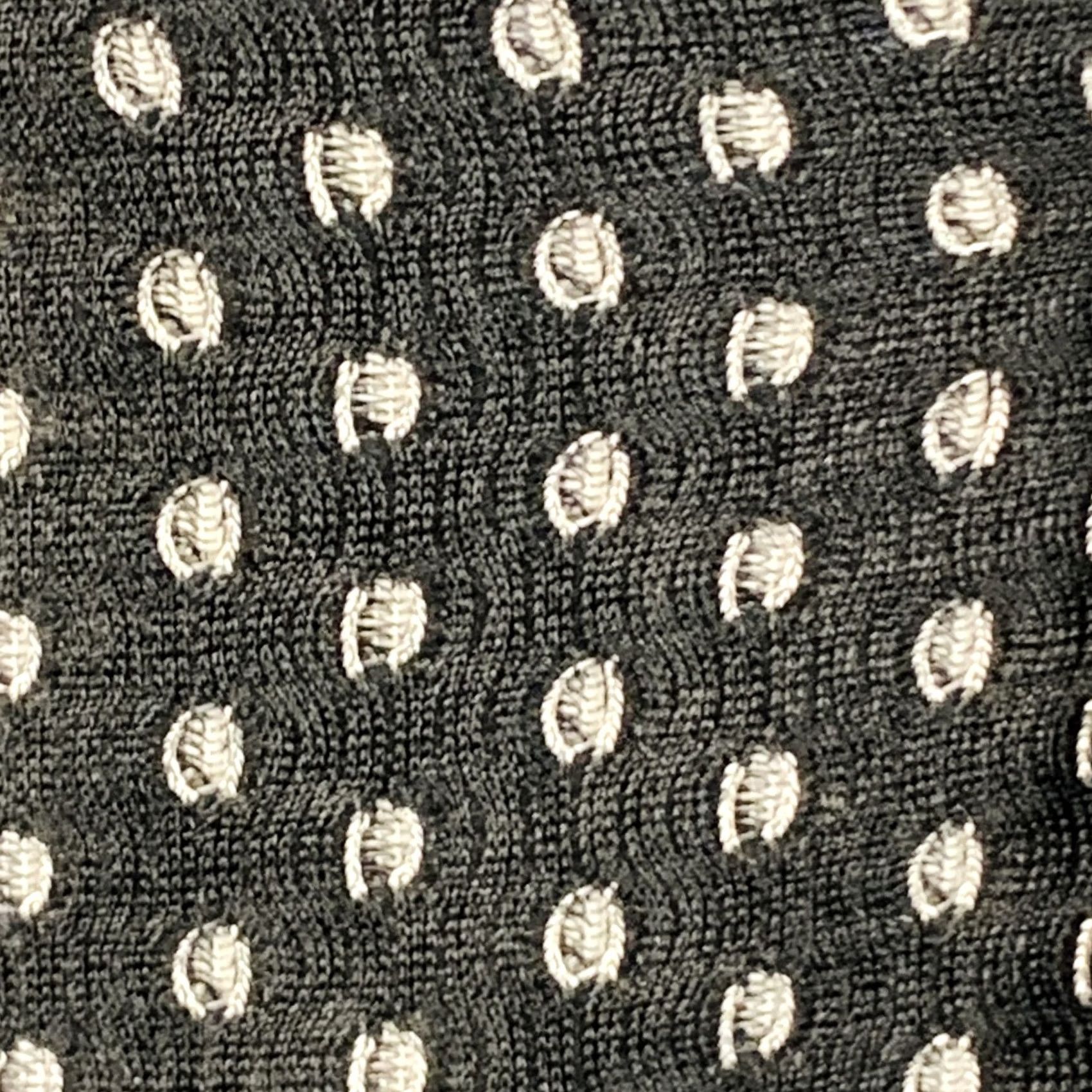 Mr Turk MR TURK Suit 36 Regular Black White Perforated Polyester Notch Lapel Men Size 36R - 3 Thumbnail