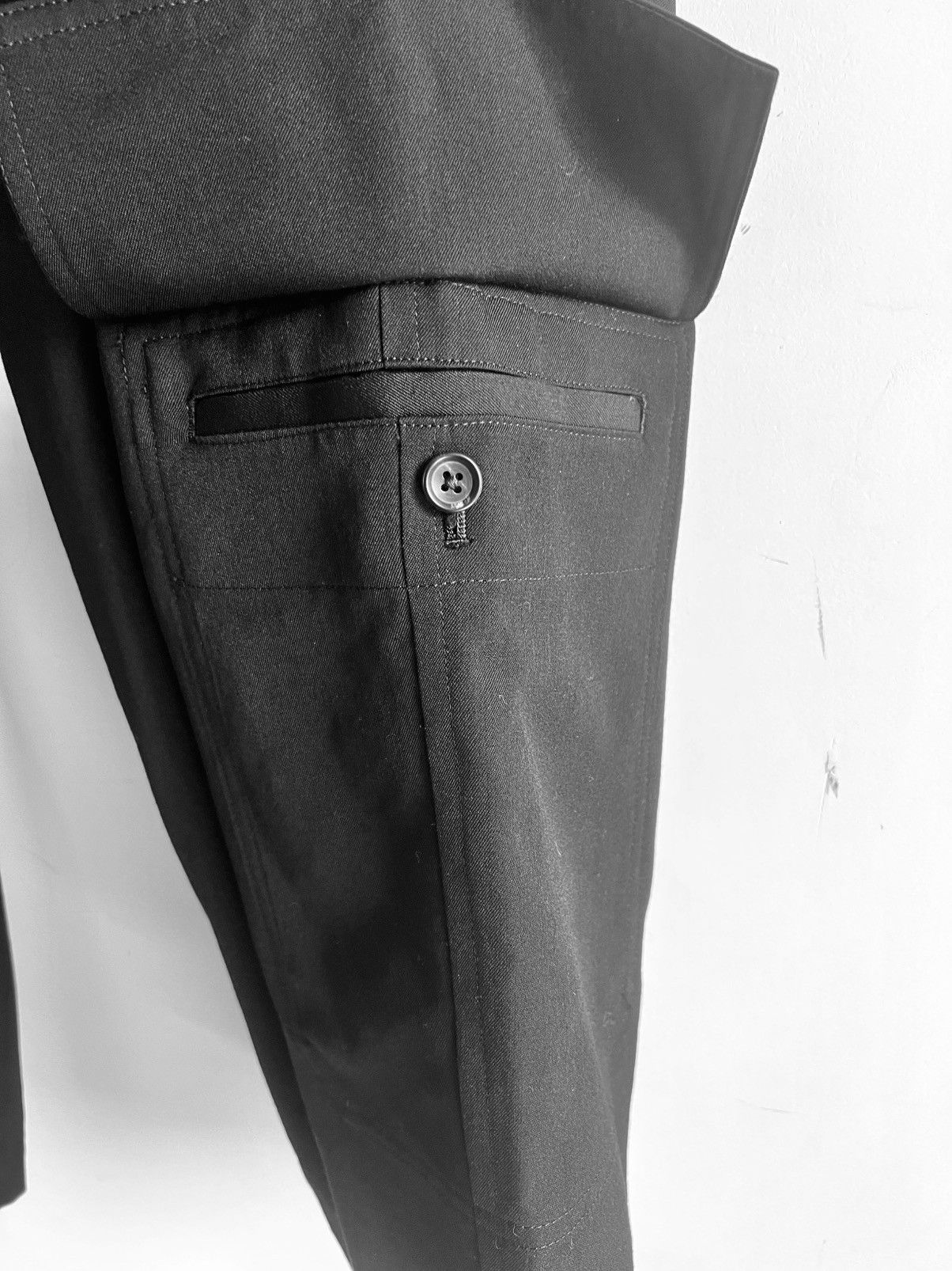 Yohji Yamamoto Yohji Yamamoto Pour Homme - W/GABARDINE FRONT TUCK PANTS Size US 30 / EU 46 - 6 Thumbnail