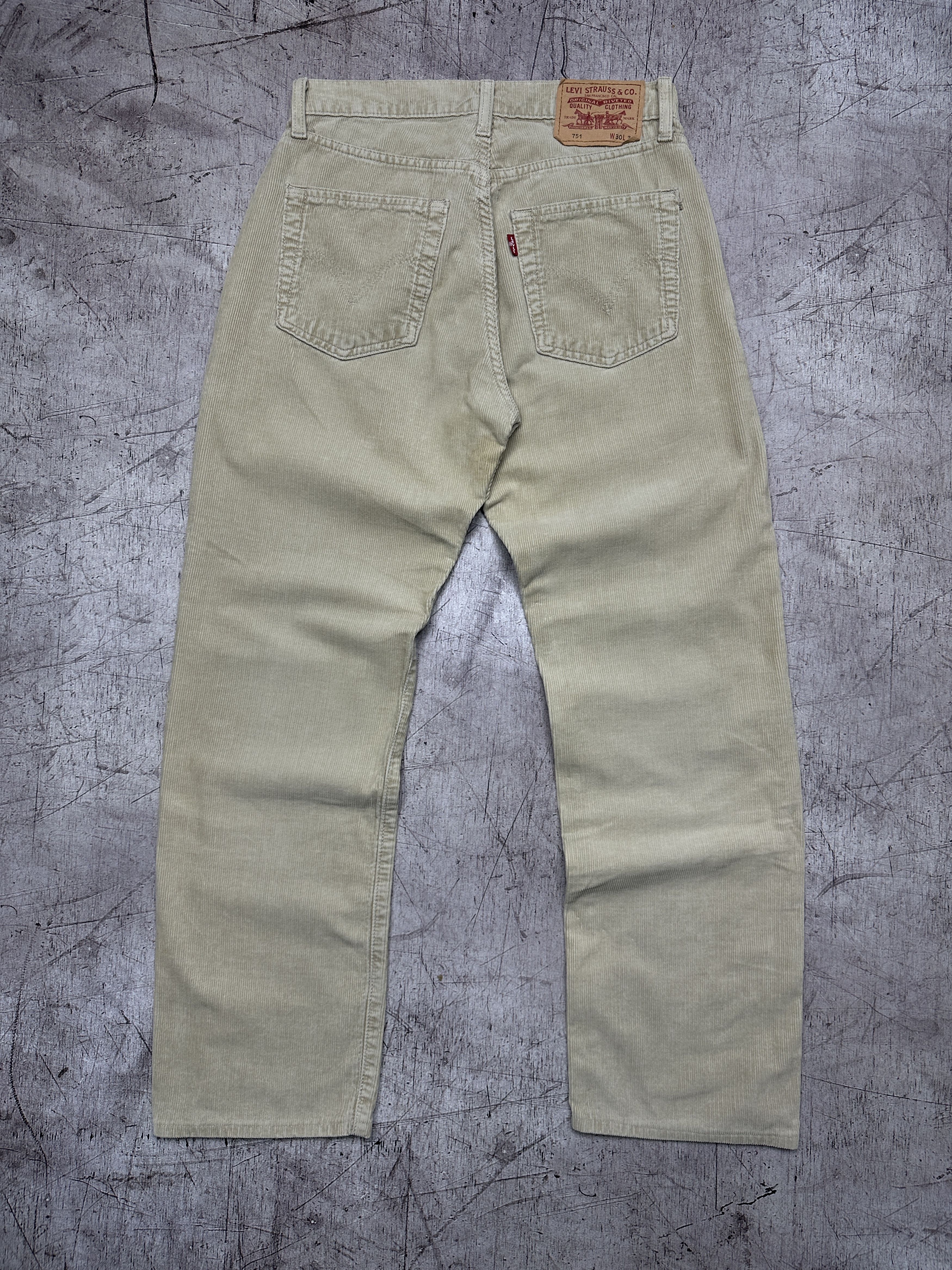 Levi's × Levi's Vintage Clothing Levi's 751 Vintage Mens Corduroy Denim Pants Jeans Size US 30 / EU 46 - 1 Thumbnail