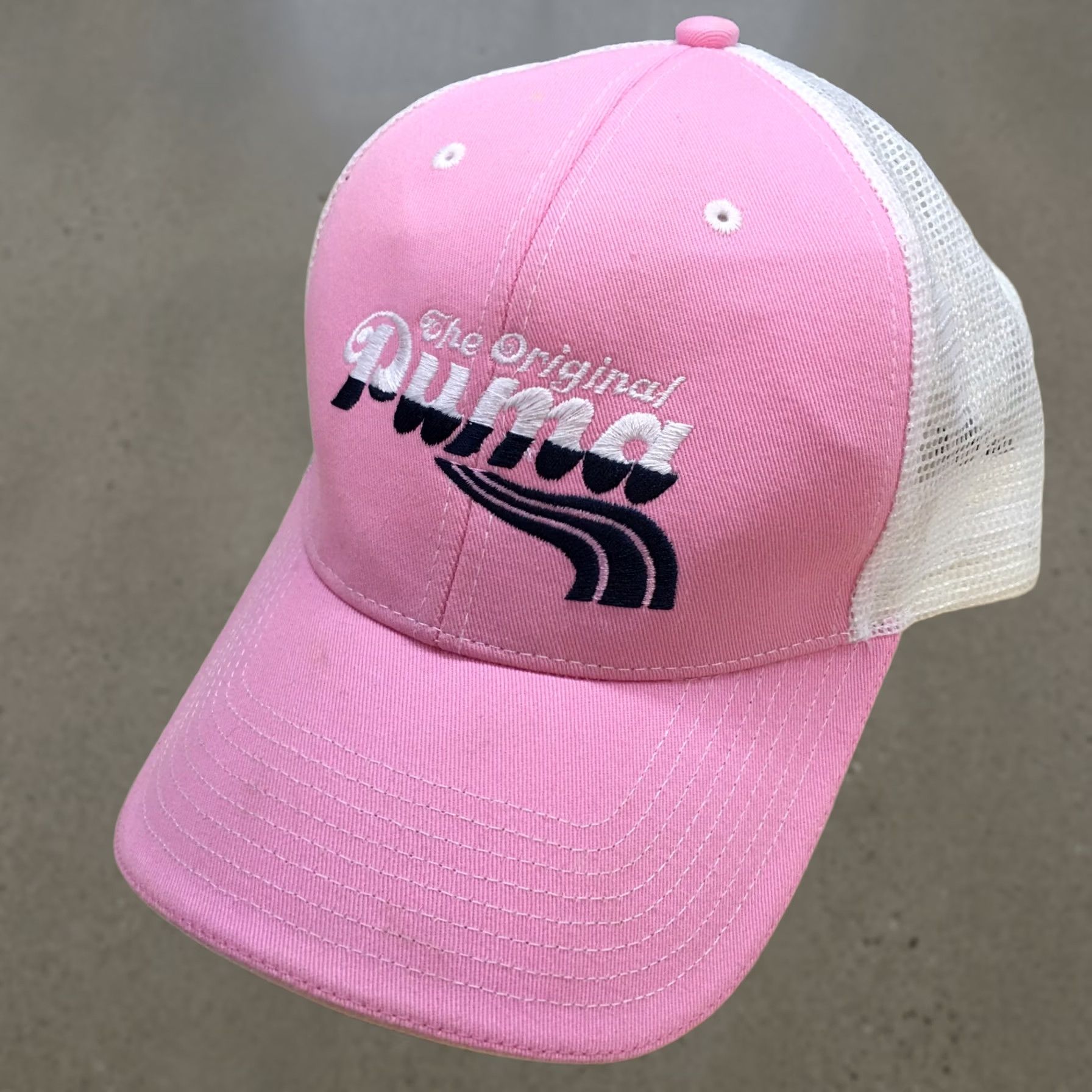 Puma Puma Baseball Cap Hat Womens Pink OS Curved Brim Embroidered Logo Original Casual Size ONE SIZE - 1 Thumbnail