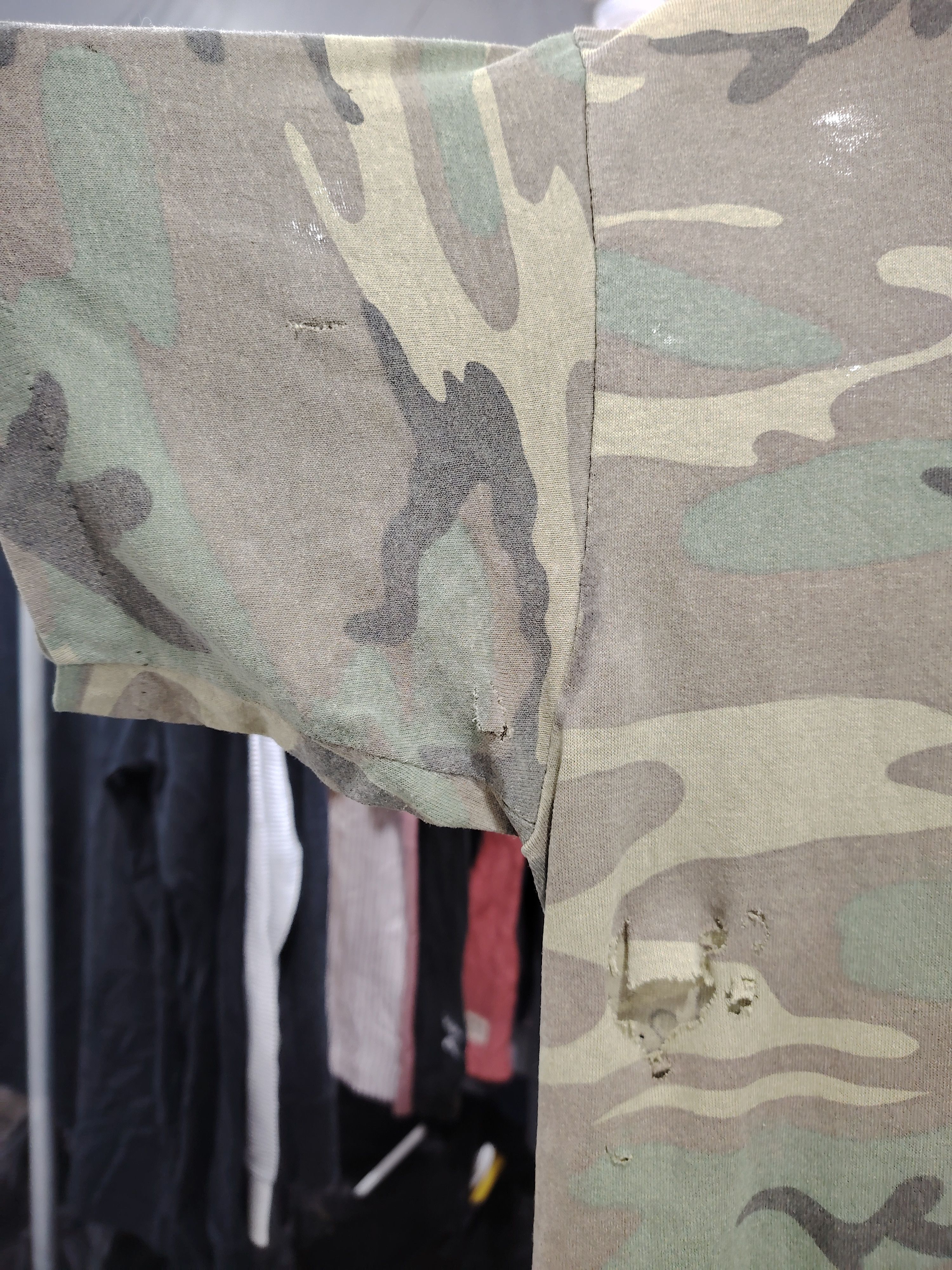 Vintage Vintage Single Stitch Distressed Camouflage ERDF Tee Size US M / EU 48-50 / 2 - 4 Thumbnail