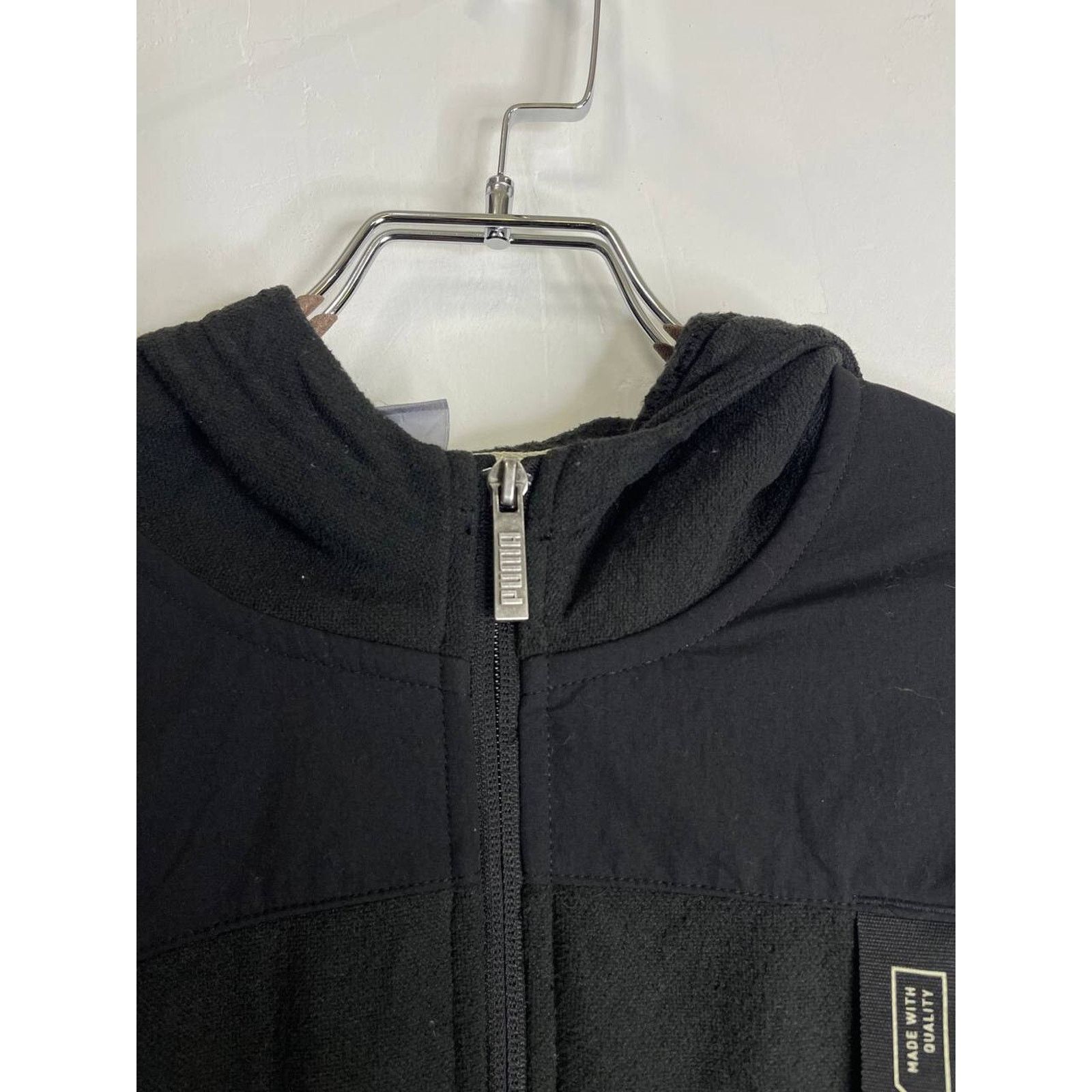 Puma Vintage Puma Black Hooded Softshell Jacket Fleece Size XL Size US XL / EU 56 / 4 - 6 Thumbnail