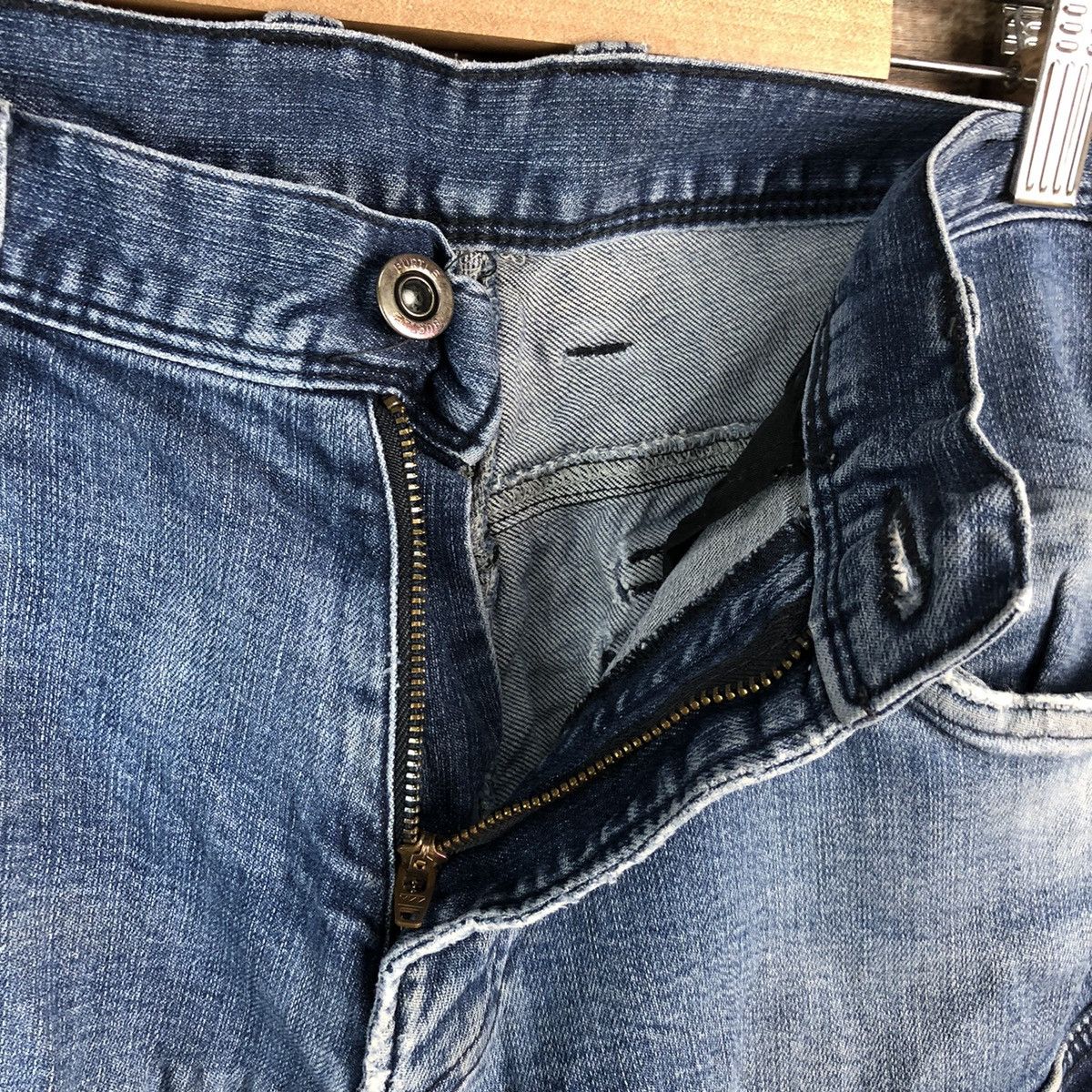 Japanese Brand Burtle Blue Distressed vintage Denim Pants #A2172 Size US 34 / EU 50 - 15 Thumbnail