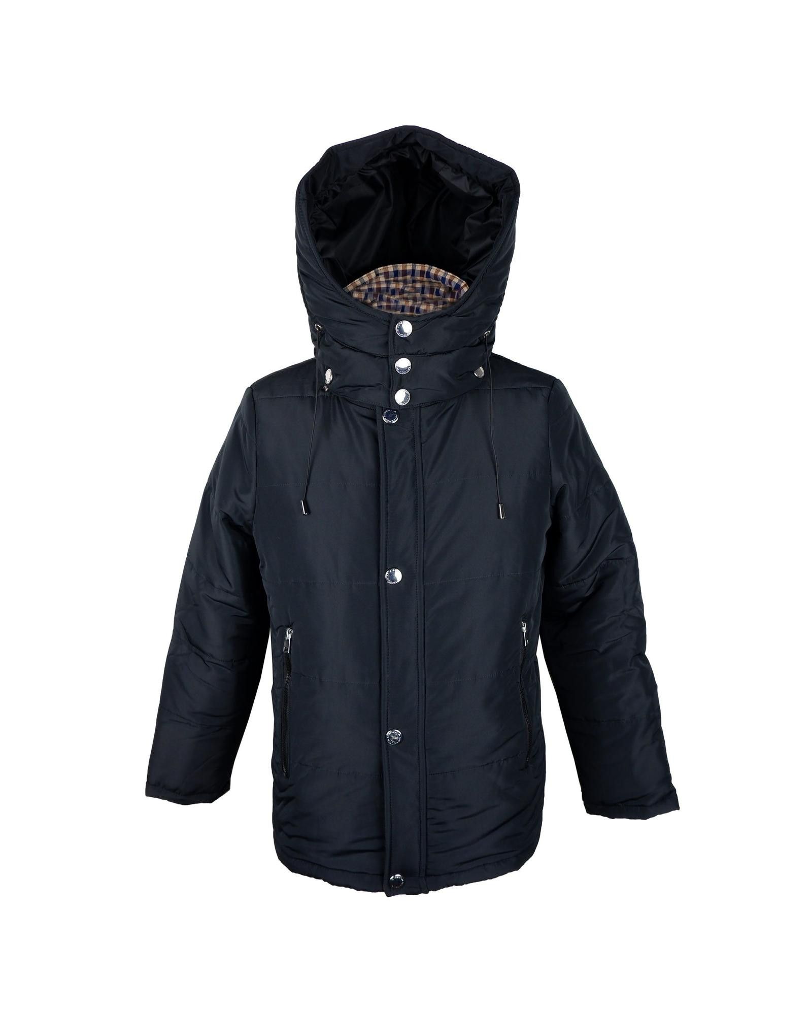 Image of Aquascutum Removable Hood Polyamide Jacket in Black, Men's (Size 2XL)