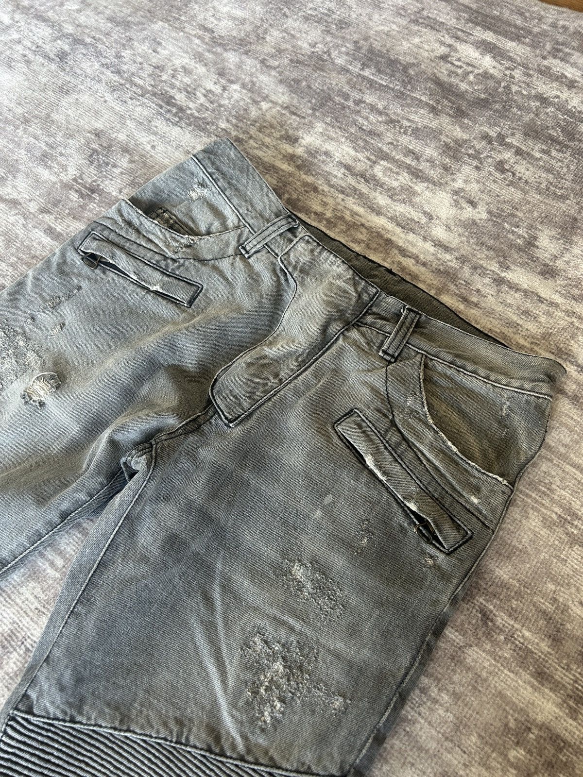 Balmain Christophe Decarnin Biker Jeans Size US 31 - 4 Thumbnail