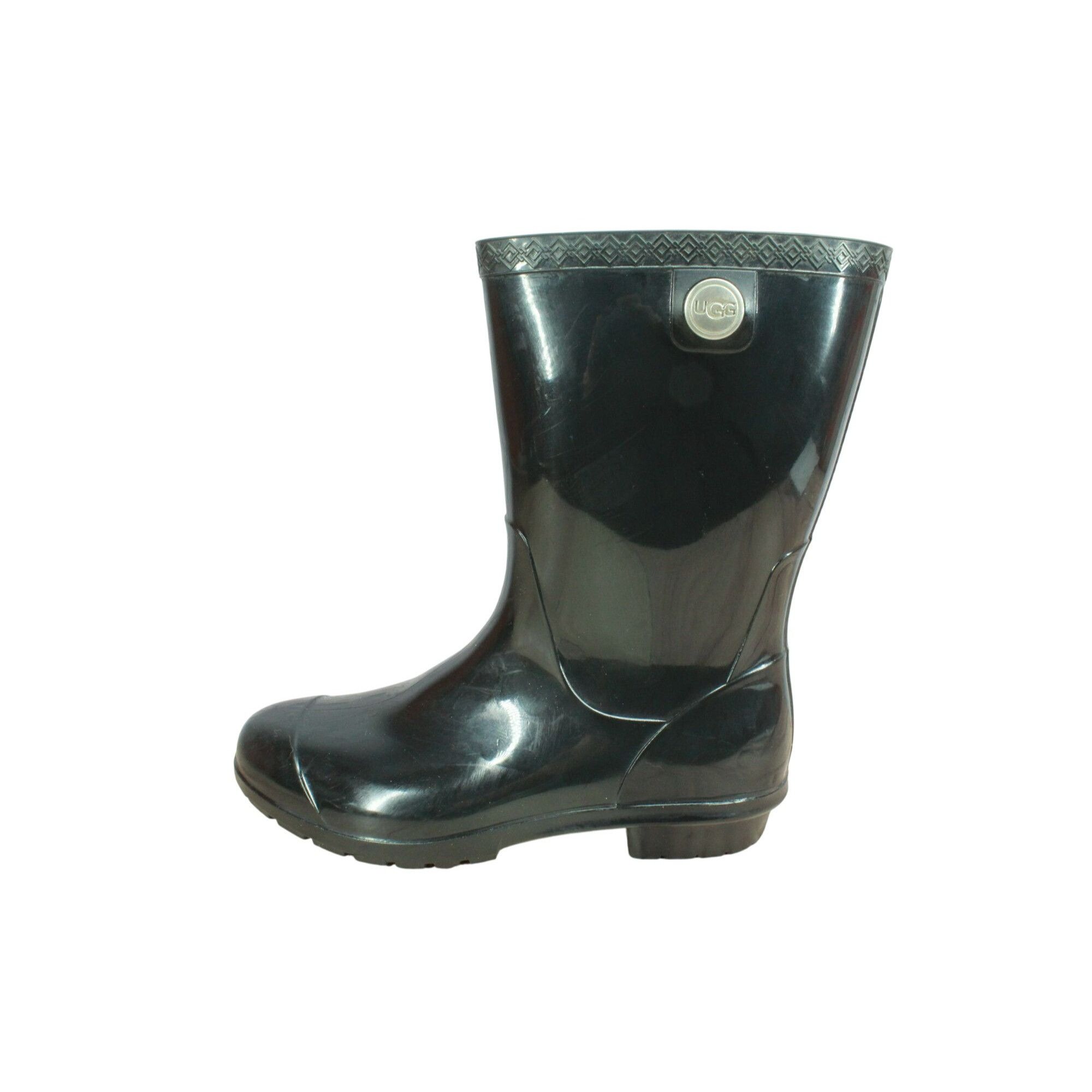 Ugg UGG Sienna Rubber Pull On Glossy Waterproof Rain Boots Size US 8 / IT 38 - 1 Thumbnail