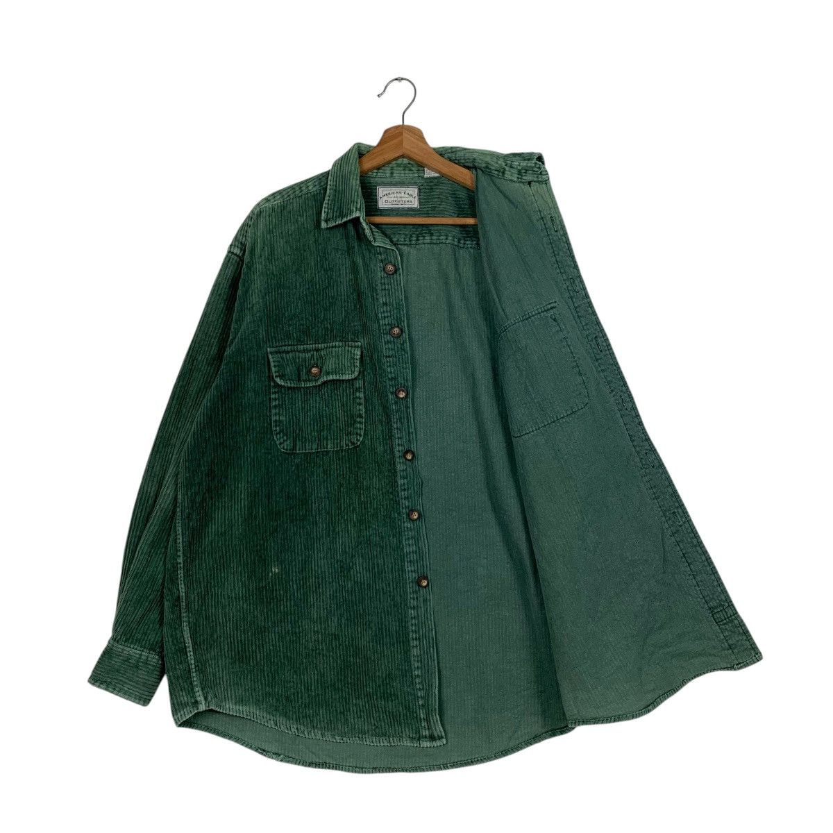American Eagle Outfitters AMERICAN EAGLE Green Corduroy Flannel Jacket #1818-C22 Size US M / EU 48-50 / 2 - 9 Thumbnail