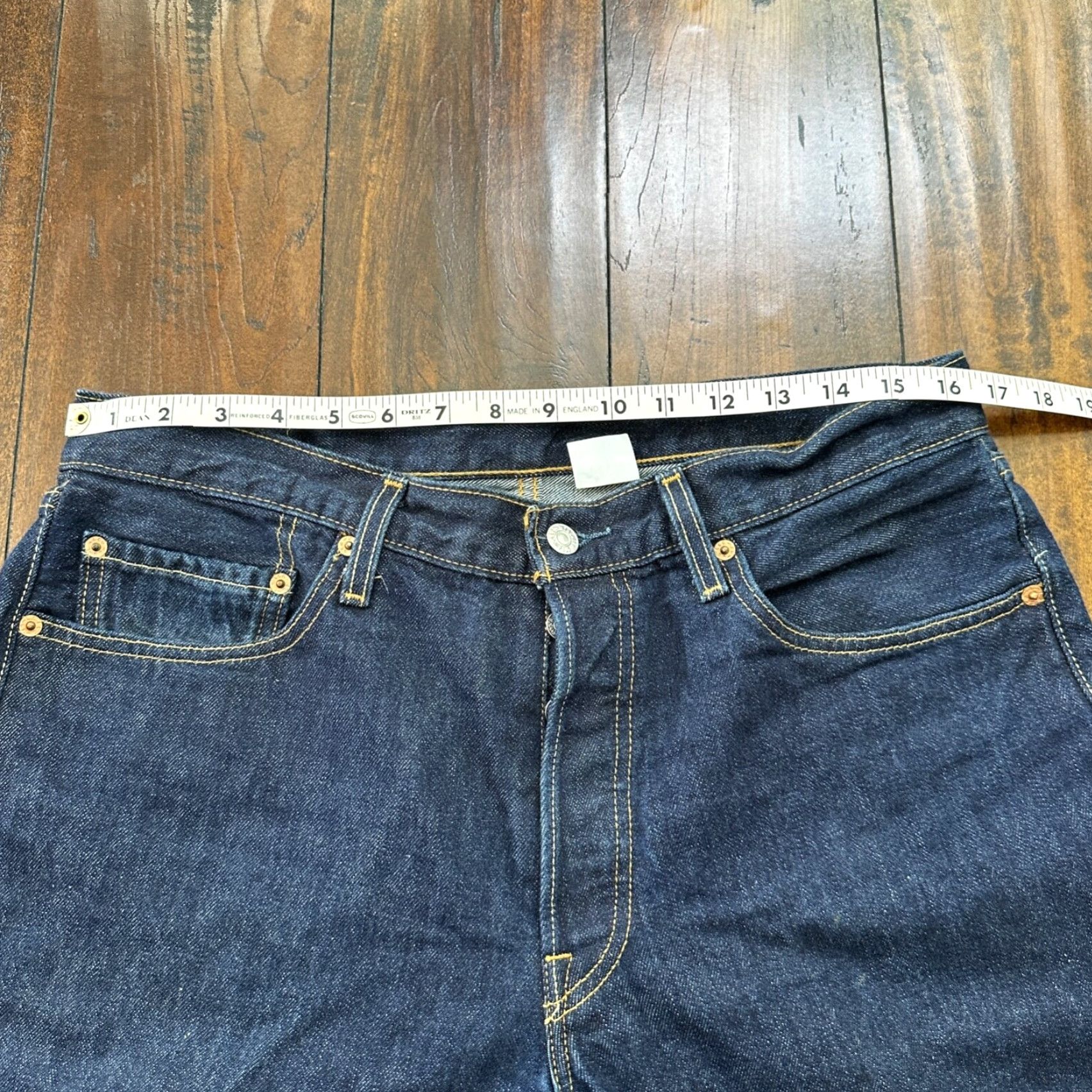 Levi's VINTAGE Levi's 501 Jeans Mens 34x32 Dark Wash Denim Straight 90s 2000s Classic Comfort Size US 34 / EU 50 - 6 Thumbnail