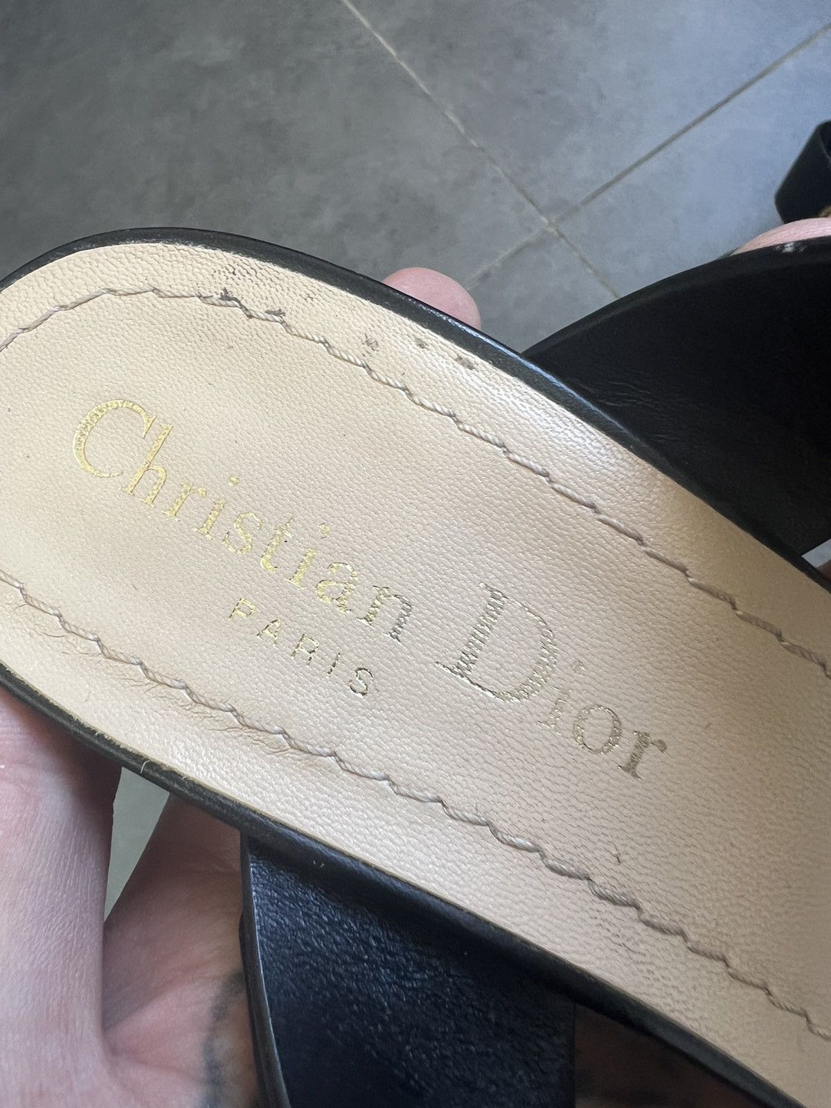 Dior Dior D logo buckle kitten heels mules sandals Size US 6.5 / IT 36.5 - 9 Thumbnail