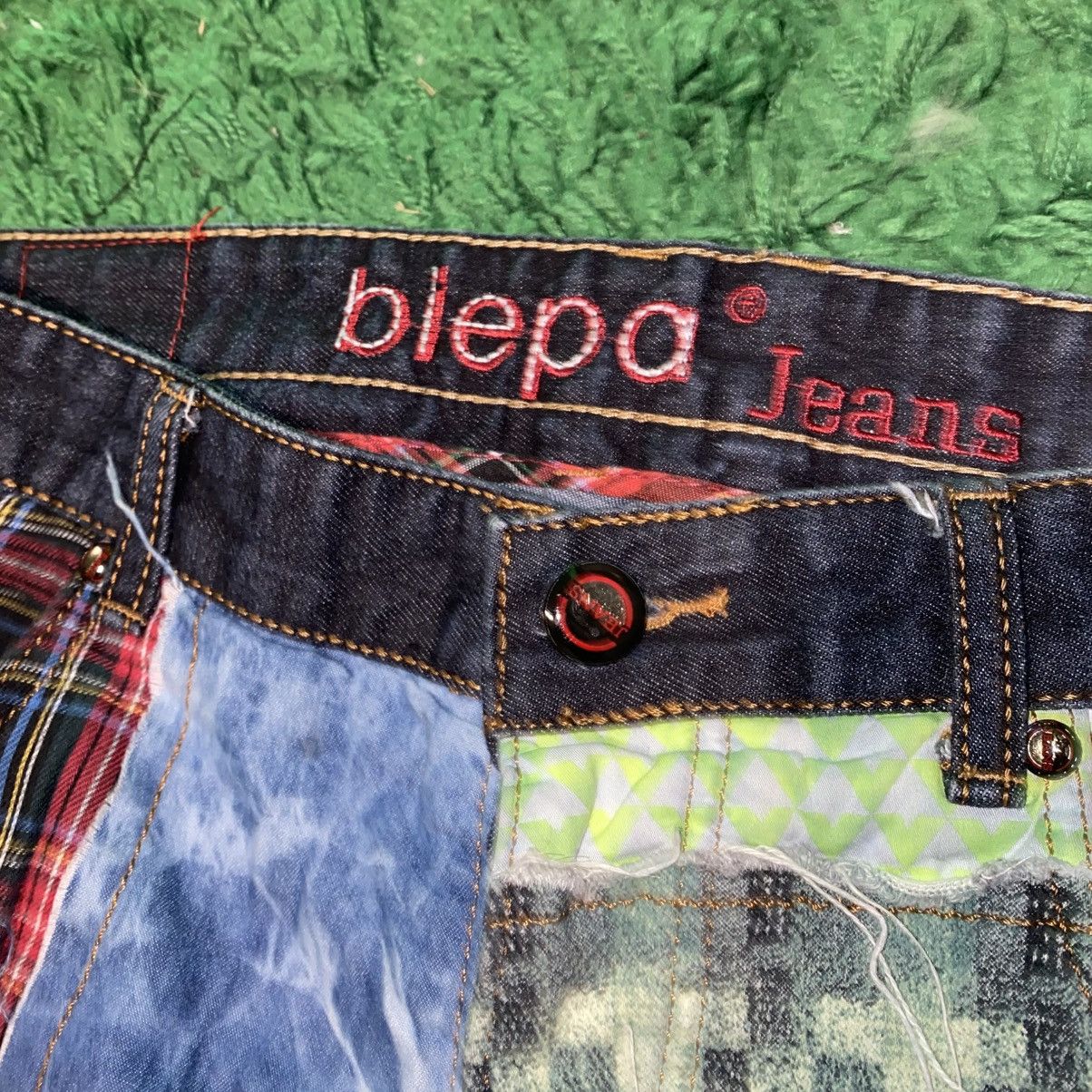 Japanese Brand Biepa Patchwork Jeans | Reconstructed Mixed Fabric | Size 34 Size US 34 / EU 50 - 8 Thumbnail