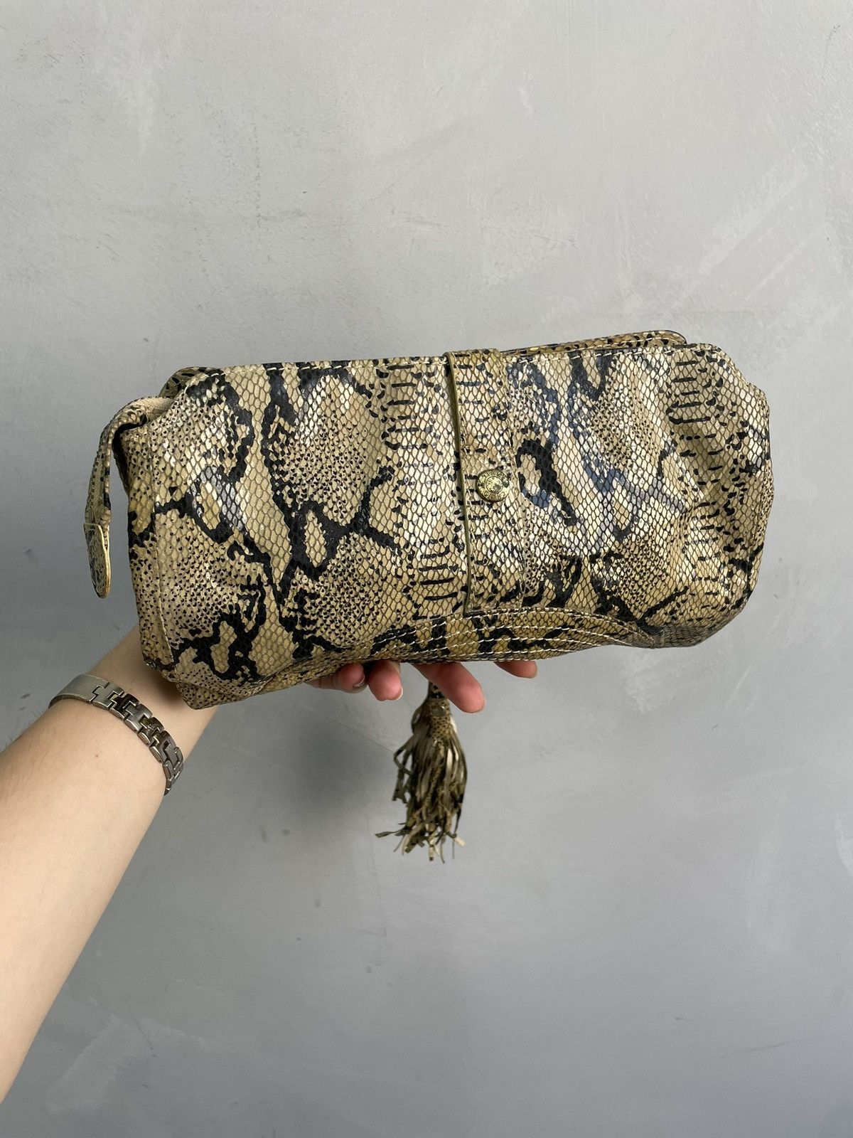 Jimmy Choo Rare python snake hand bag clutch hystericglamour style Size ONE SIZE - 11 Thumbnail