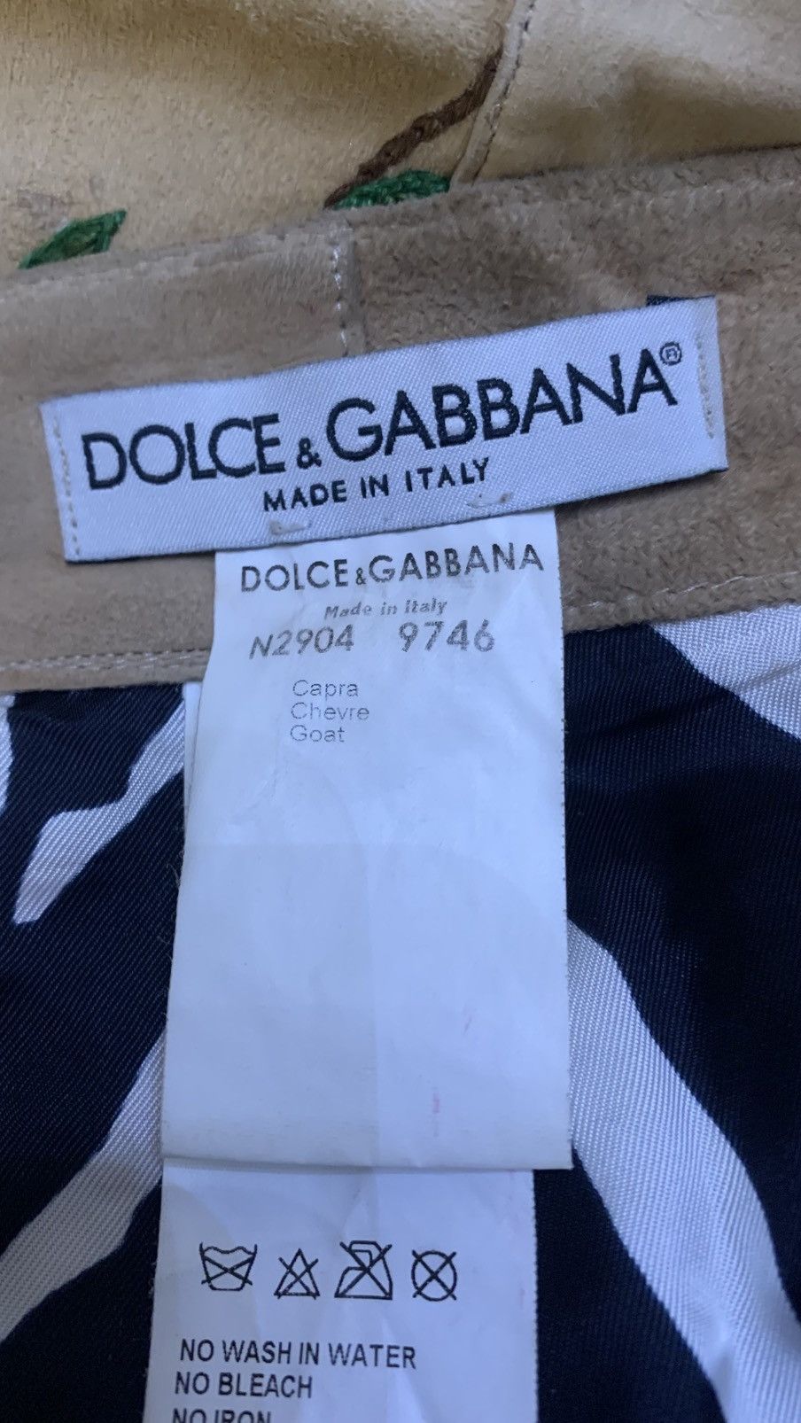 Dolce & Gabbana Dolce & Gabbana Vintage Suede Pants — Hand Embroidered Size 28" / US 6 / IT 42 - 9 Thumbnail