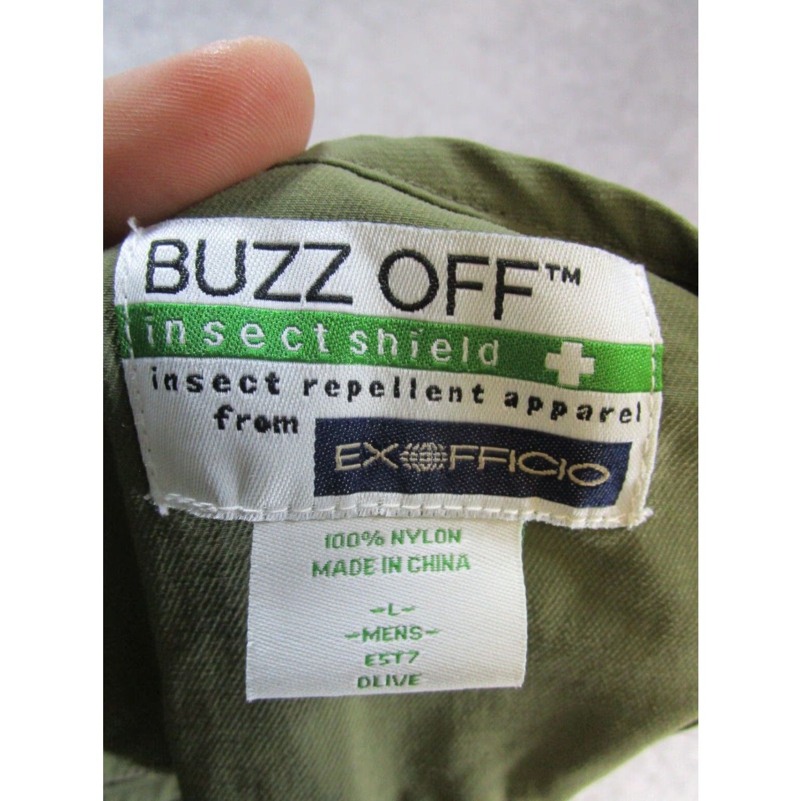 ExOfficio Ex Fficio Buzz Off Vest Mens Large Green Olive Insect Reppelant Shield Size US L / EU 52-54 / 3 - 3 Thumbnail