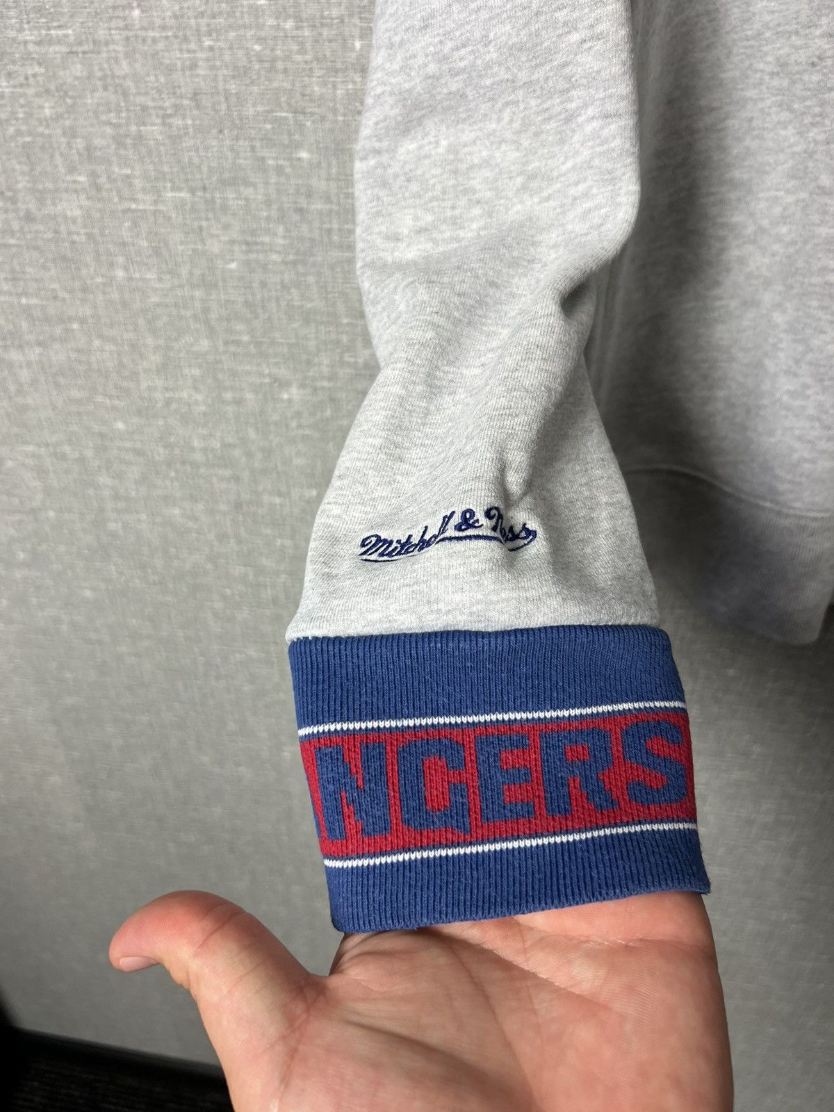 Mitchell & Ness × Vintage Rare Vintage NHL New York Rangers Big Logo Sweatshirt Size US L / EU 52-54 / 3 - 10 Thumbnail