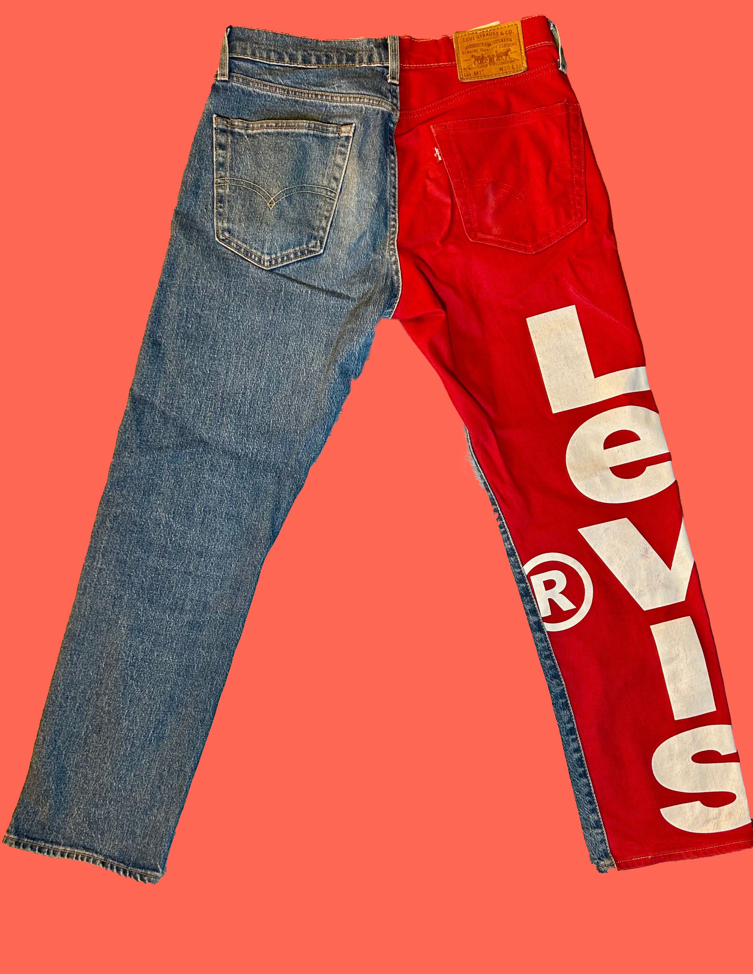 image of Levis Levi Jeans Lot 541 in Red, Men's (Size 30)