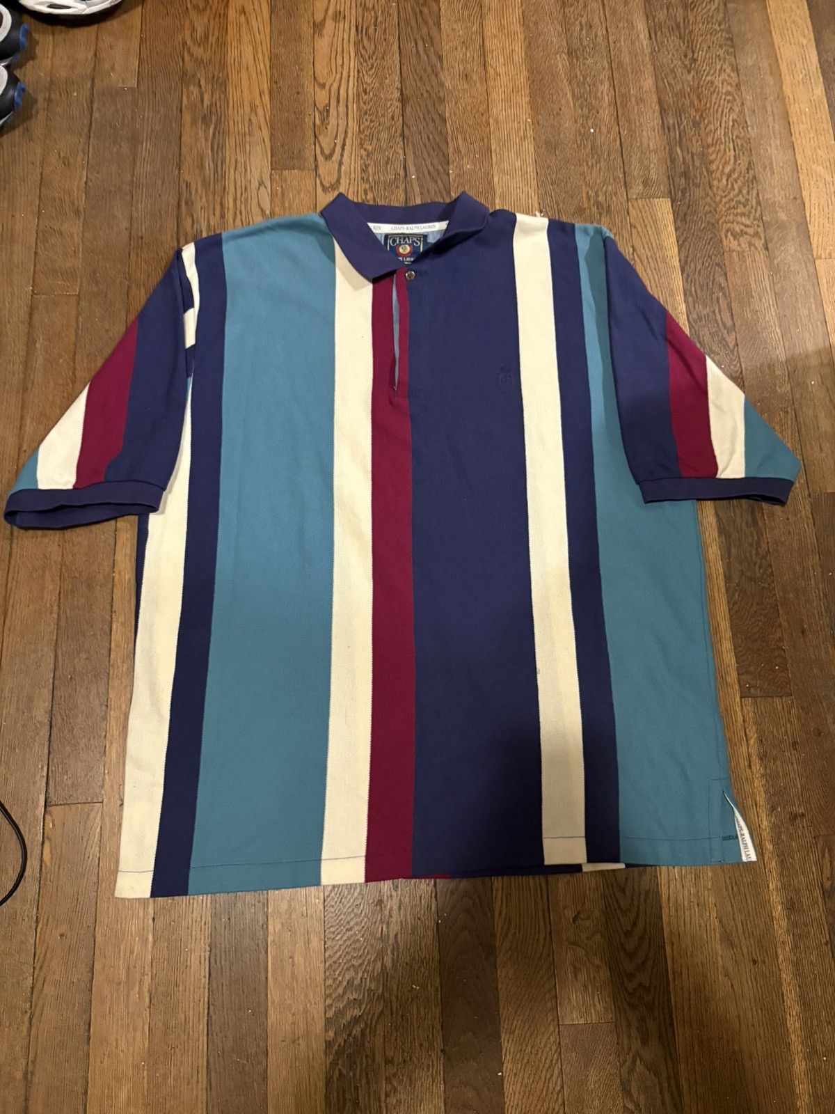 Chaps Ralph Lauren CHAPS by RALPH LAUREN Colorblock Polo Size US XL / EU 56 / 4 - 1 Thumbnail