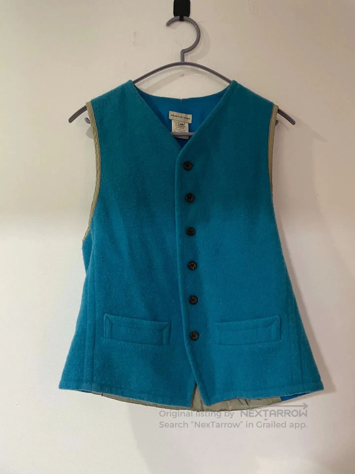 Dries Van Noten drapes van noten wool blend vest. Size US L / EU 52-54 / 3 - 1 Thumbnail