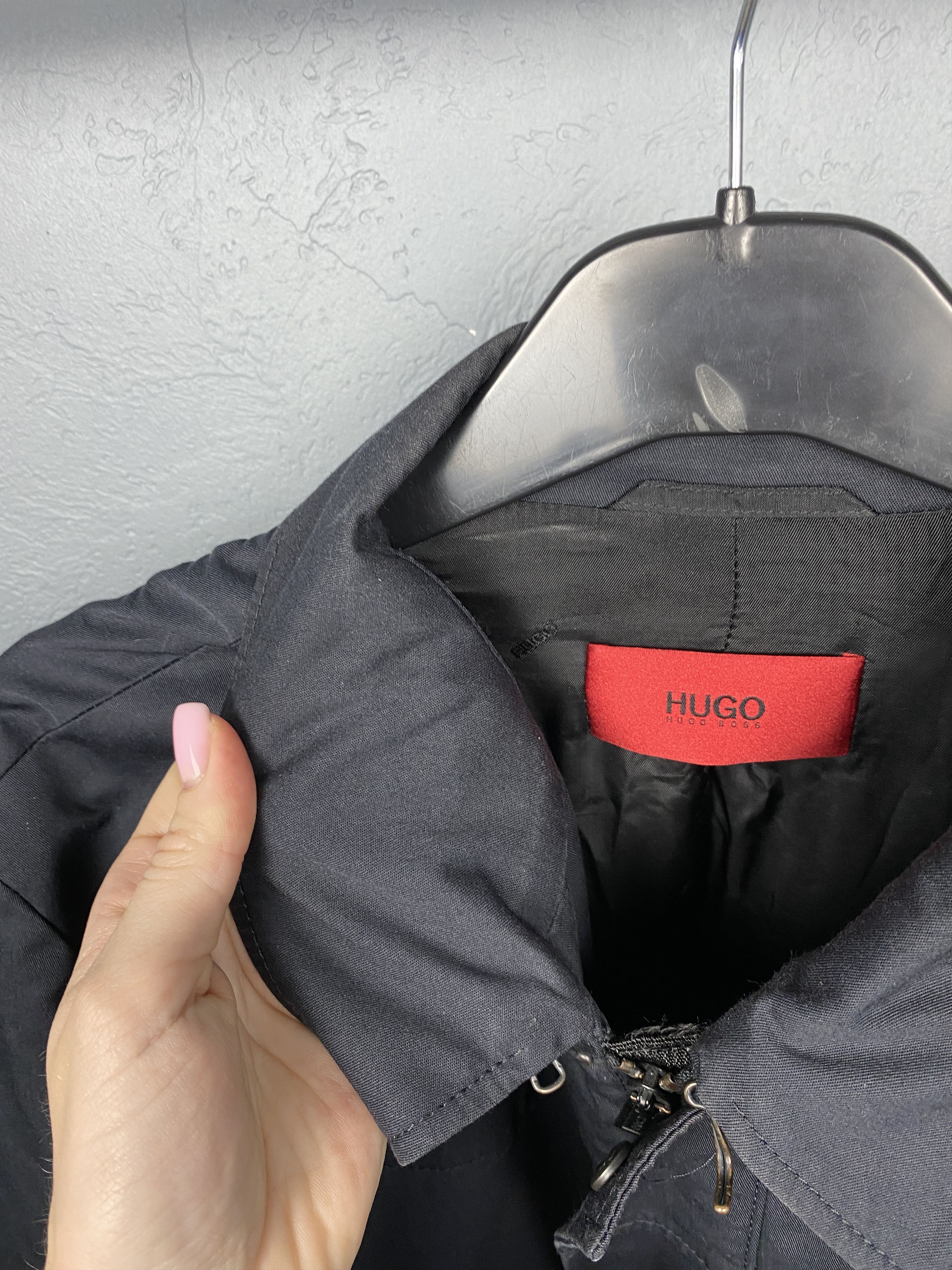 Hugo Boss × Vintage Hugo Boss Vintage Mens Trench Jacket Size US L / EU 52-54 / 3 - 4 Thumbnail