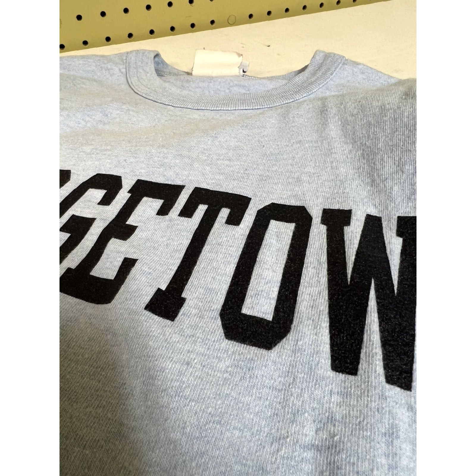 Champion Champion Shirt Mens Small S Spell Out Georgetown University Gray College Logo Preppy All Seasons 30? Wait no. Size US S / EU 44-46 / 1 - 5 Thumbnail
