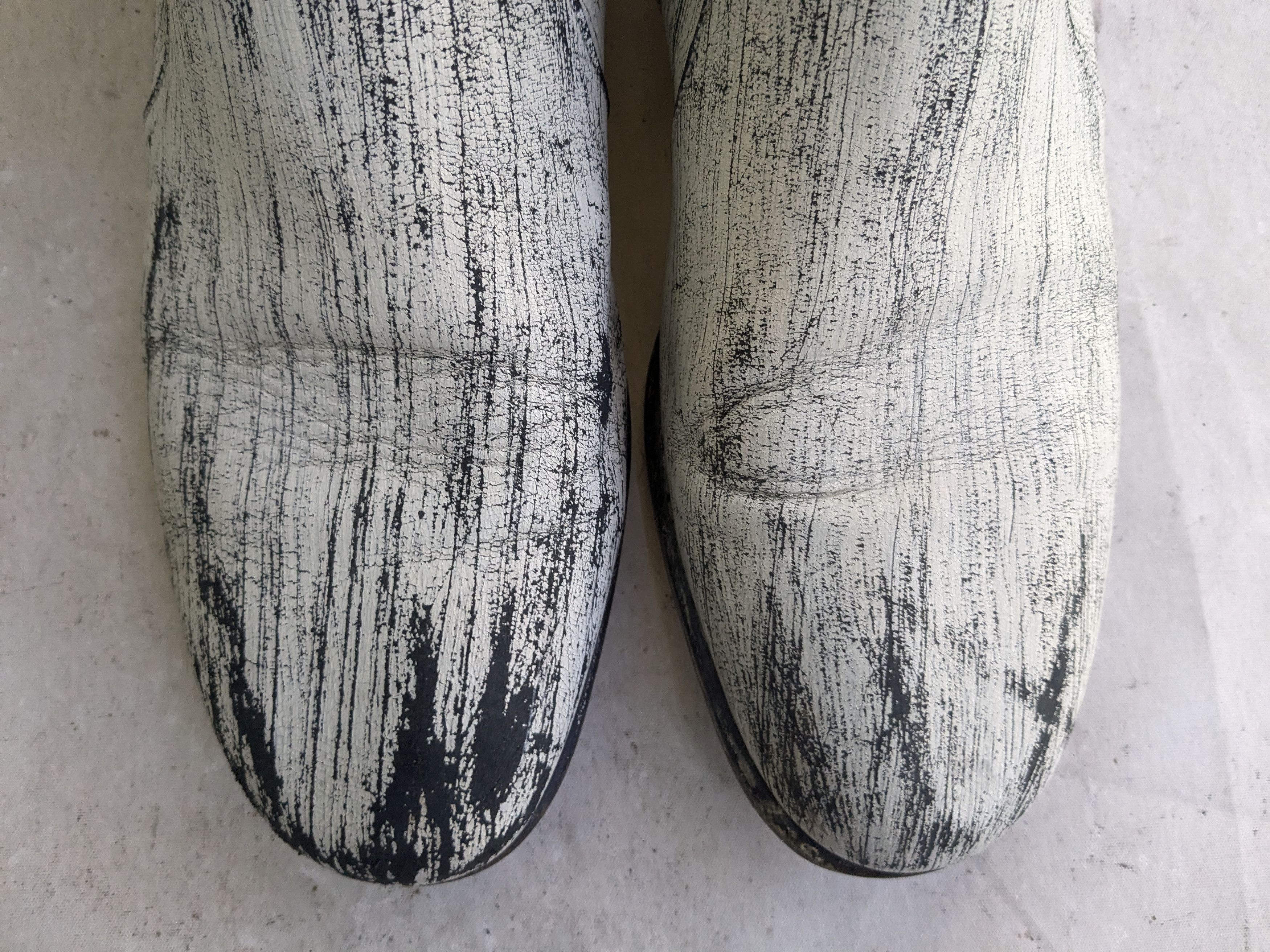 H&M × Maison Margiela Maison Margiela x H&M Boots Side Zip White Black 9 42 Size US 9 / EU 42 - 3 Thumbnail