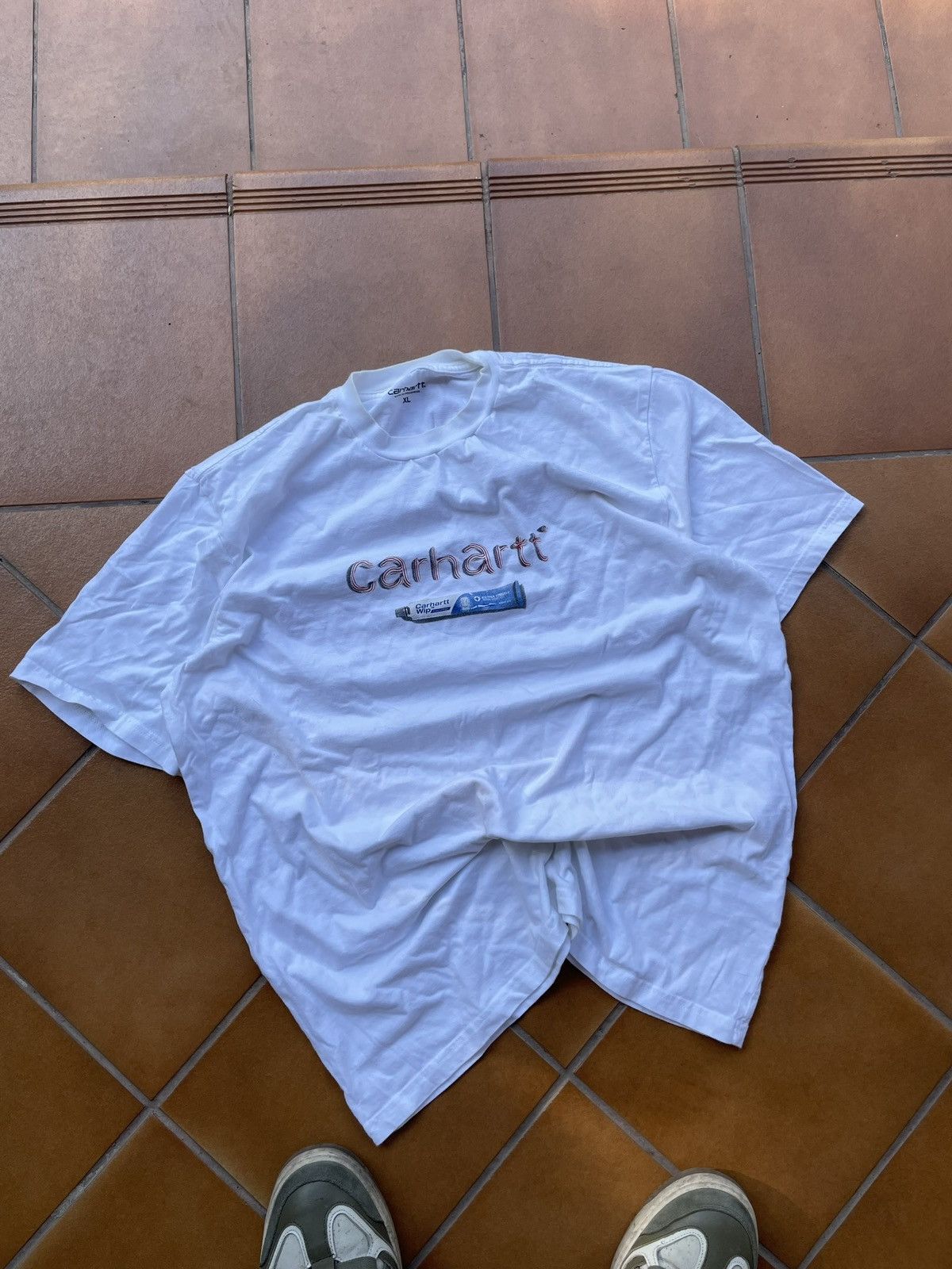 Carhartt × Carhartt Wip Carhartt Toothpaste Tee Y2K Oversize Deadstock | SOLD OUT | Size US L / EU 52-54 / 3 - 5 Thumbnail
