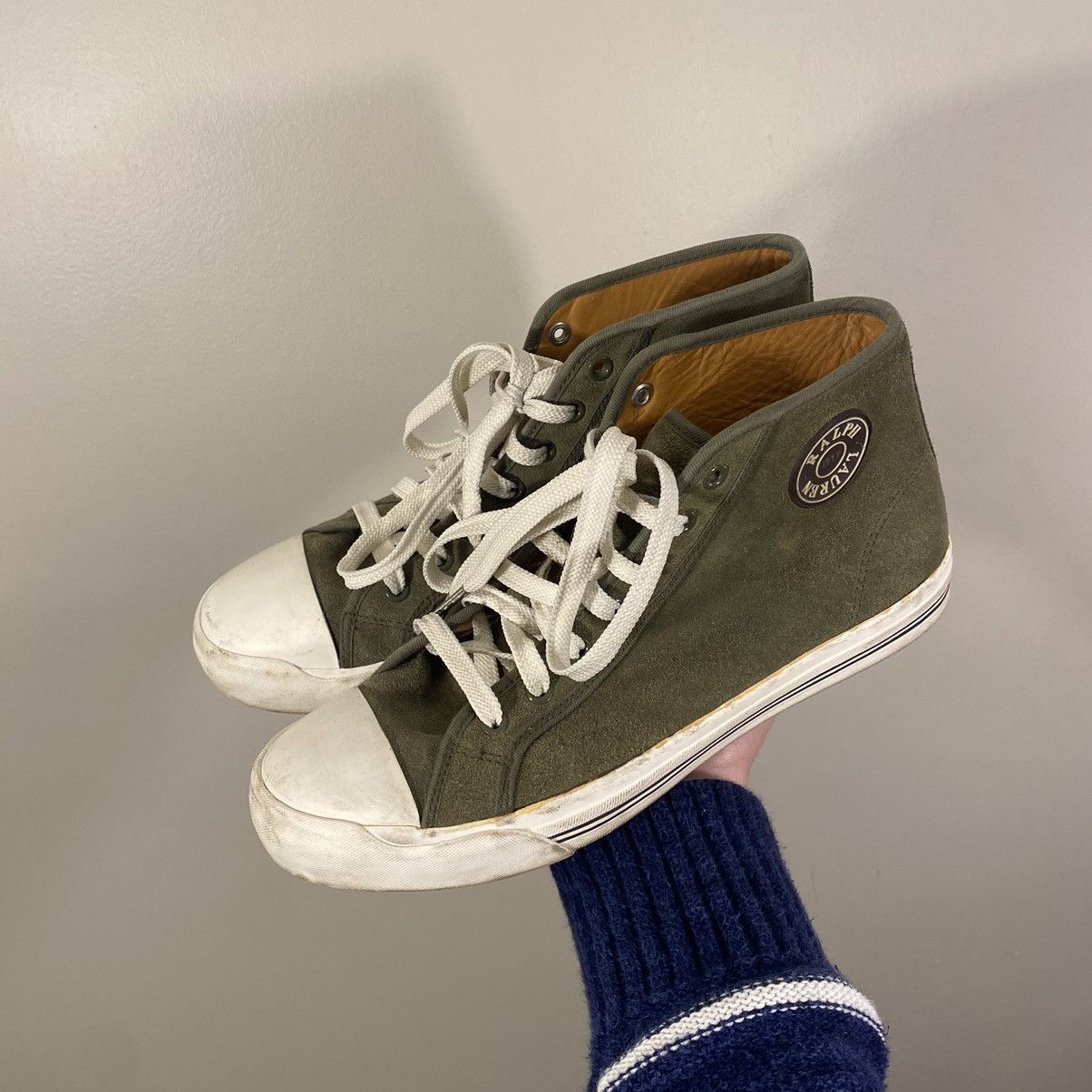 Vintage 90s Polo Ralph Lauren High Top Sneakers