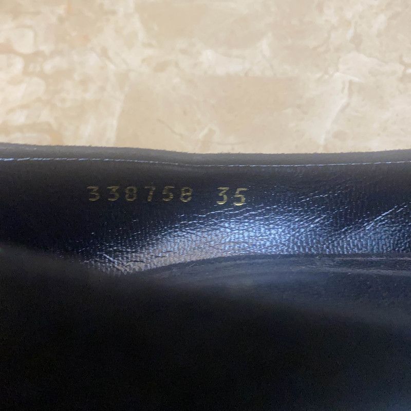 Gucci Gucci Black Chunky Heeled Pumps for Women Size US 5 / IT 35 - 5 Thumbnail