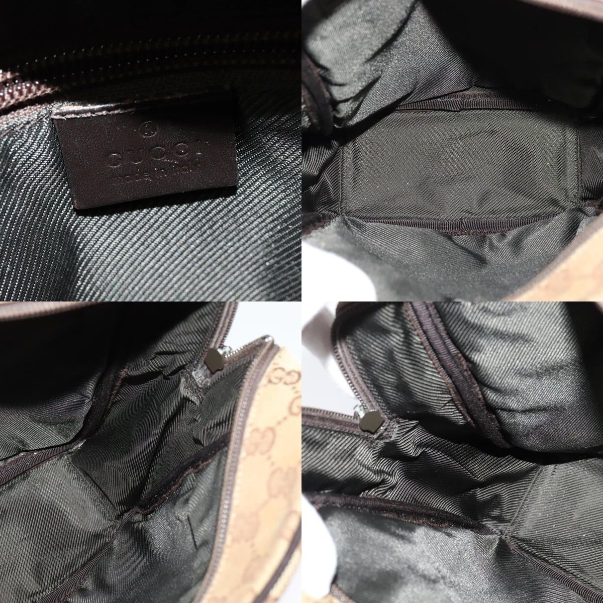 Gucci GUCCI GG Canvas Shoulder Bag Beige Silver Size ONE SIZE - 11 Thumbnail