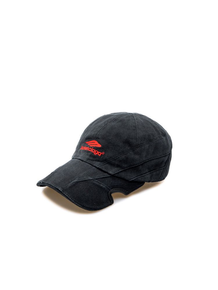 Balenciaga o1in1g1024 Size : L / 3B Sports Icon Tracksuit Cap in Black Size ONE SIZE - 1 Thumbnail