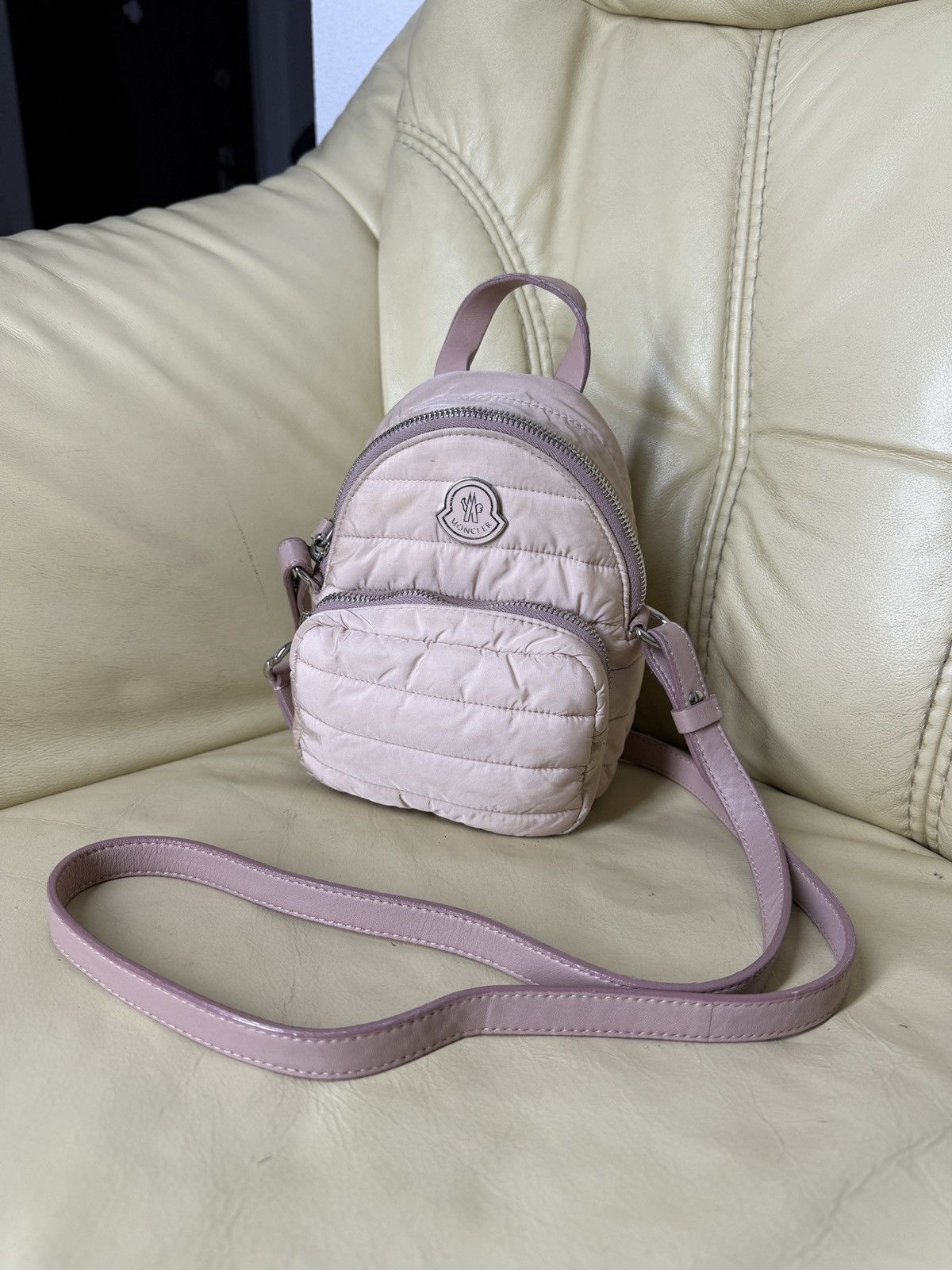 Moncler Moncler Killia Crossbody Puffer bag Light pink Size ONE SIZE - 1 Thumbnail