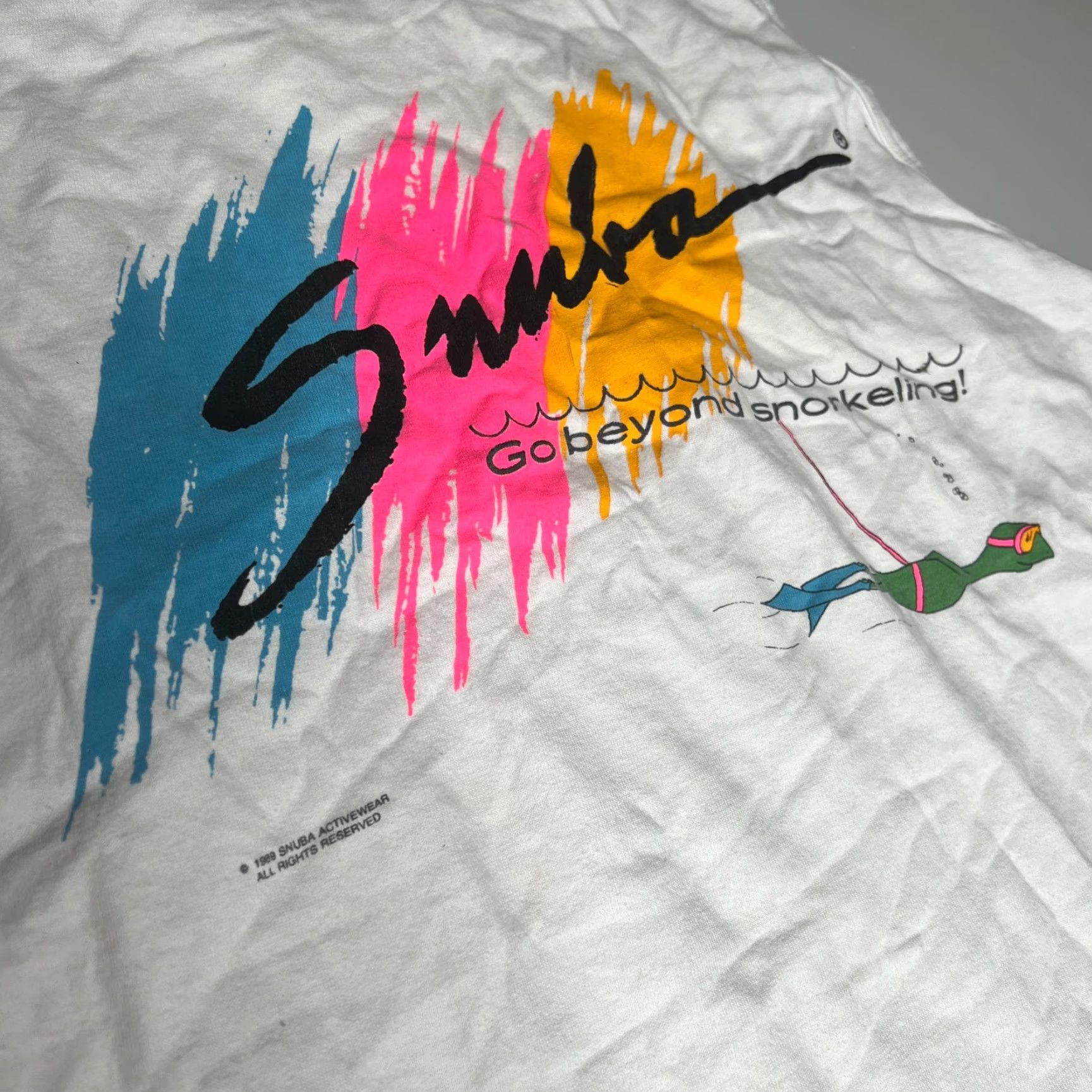 Anvil VINTAGE Anvil Tank Top Hawaii Surf 80s XL White Snuba Tours Four Winds Maui USA Mens Size US XL / EU 56 / 4 - 4 Thumbnail