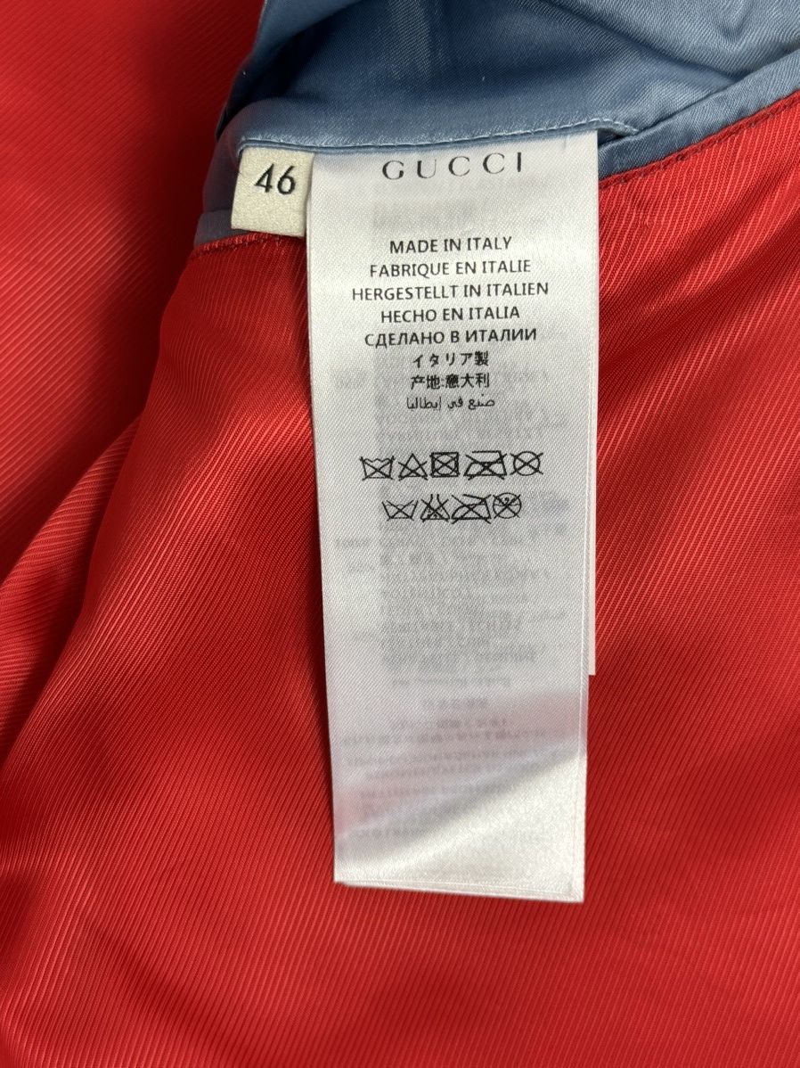 Gucci GUCCI DEEP OIL DISTRESSED LEATHER BOMBER JACKET Size US S / EU 44-46 / 1 - 7 Thumbnail