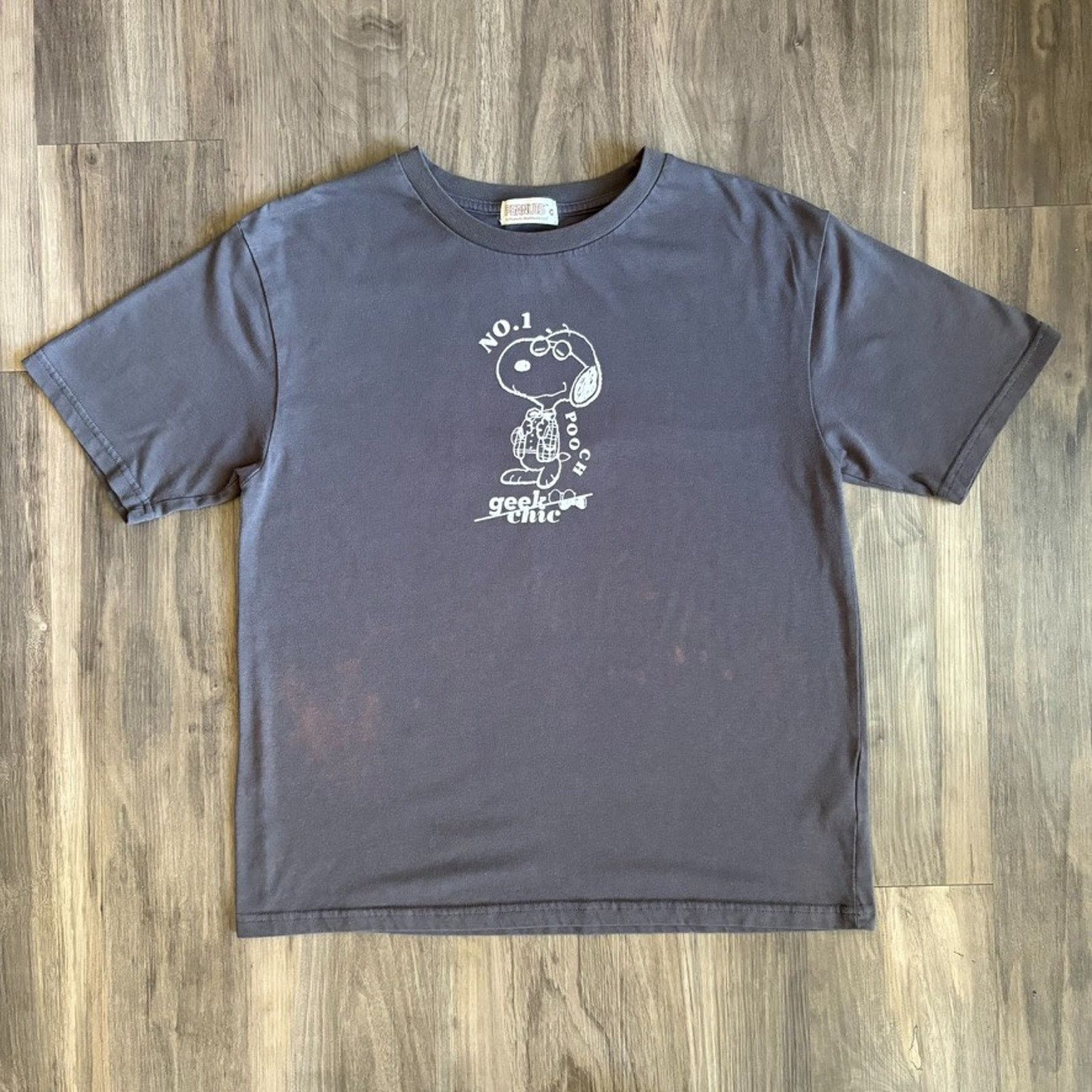 Vintage Vintage Peanuts Snoopy T-Shirt Men's Size M Gray Stained Size US M / EU 48-50 / 2 - 1 Thumbnail