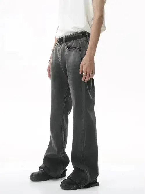 Designer × Japanese Brand × Jean ripped yuppie distressed flared jeans Size US 32 / EU 48 - 3 Thumbnail