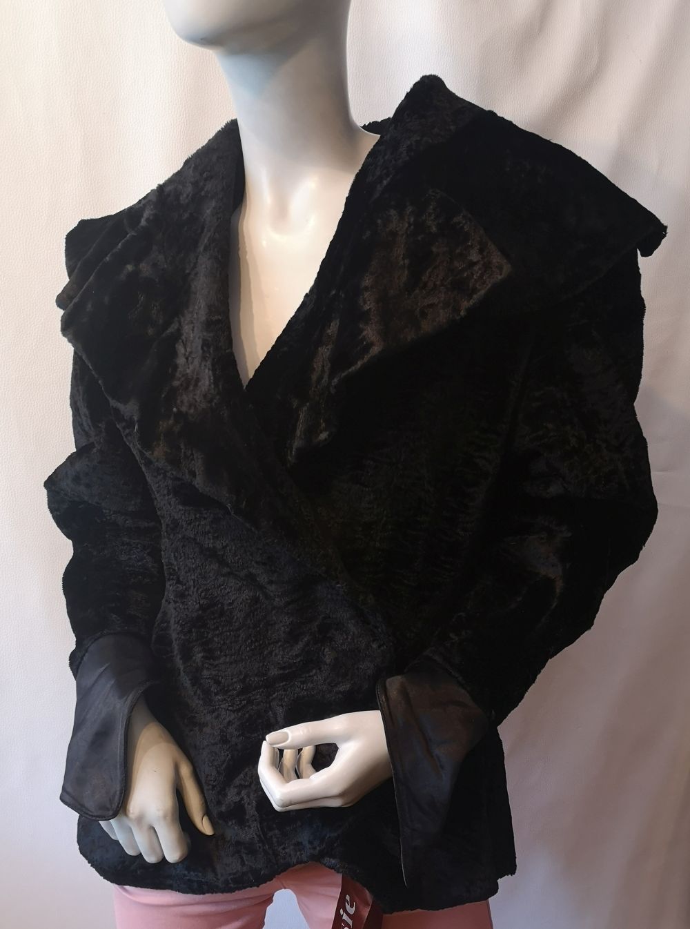 image of Vintage Yvan & Marzia Paris Womens Elegant Jacket Size M in Black