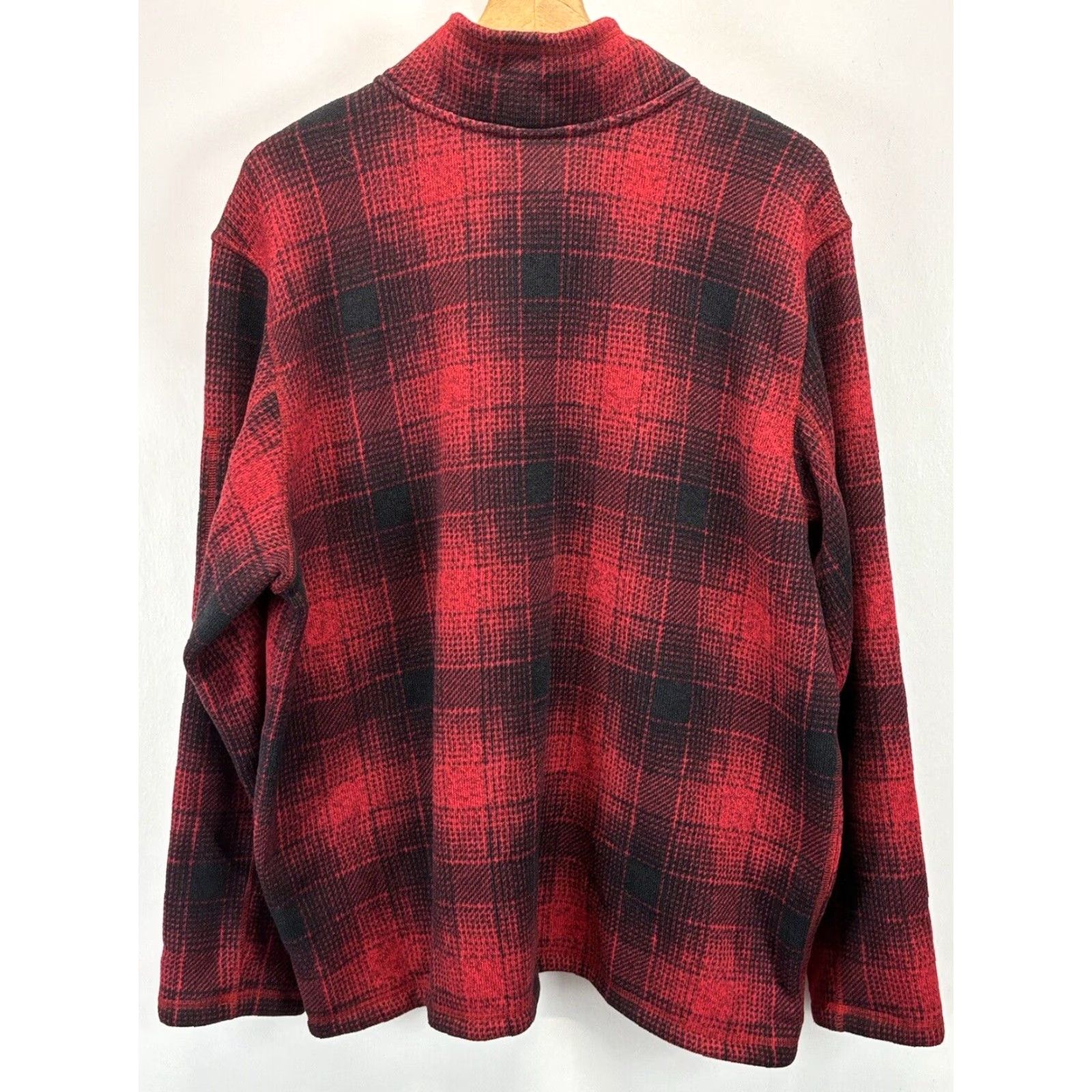 The North Face The North Face Tsillan Mens 1/4 Zipper Pullover Fleece Buffalo Plaid Size XXL 2X Red Plaid Zipper Sweatshirt Mens Size US XXL / EU 58 / 5 - 2 Thumbnail