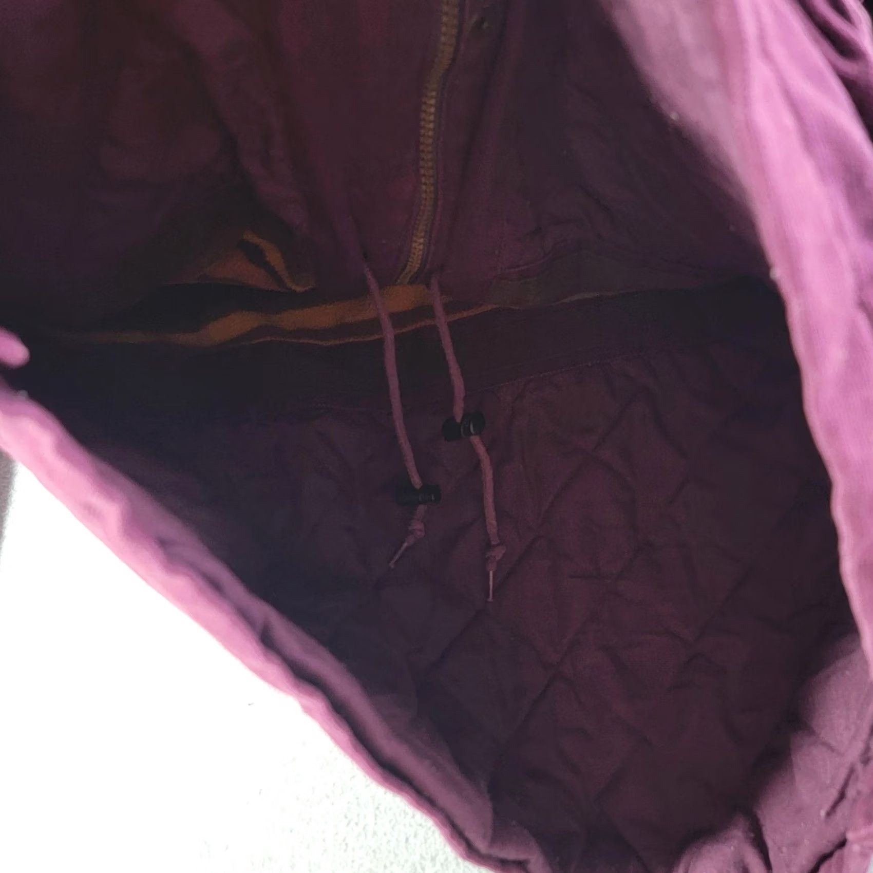 Vintage Cabela's Jacket Womens XL Purple Canvas Fleece Lined Insulated Pockets chore Size XL / US 12-14 / IT 48-50 - 3 Thumbnail