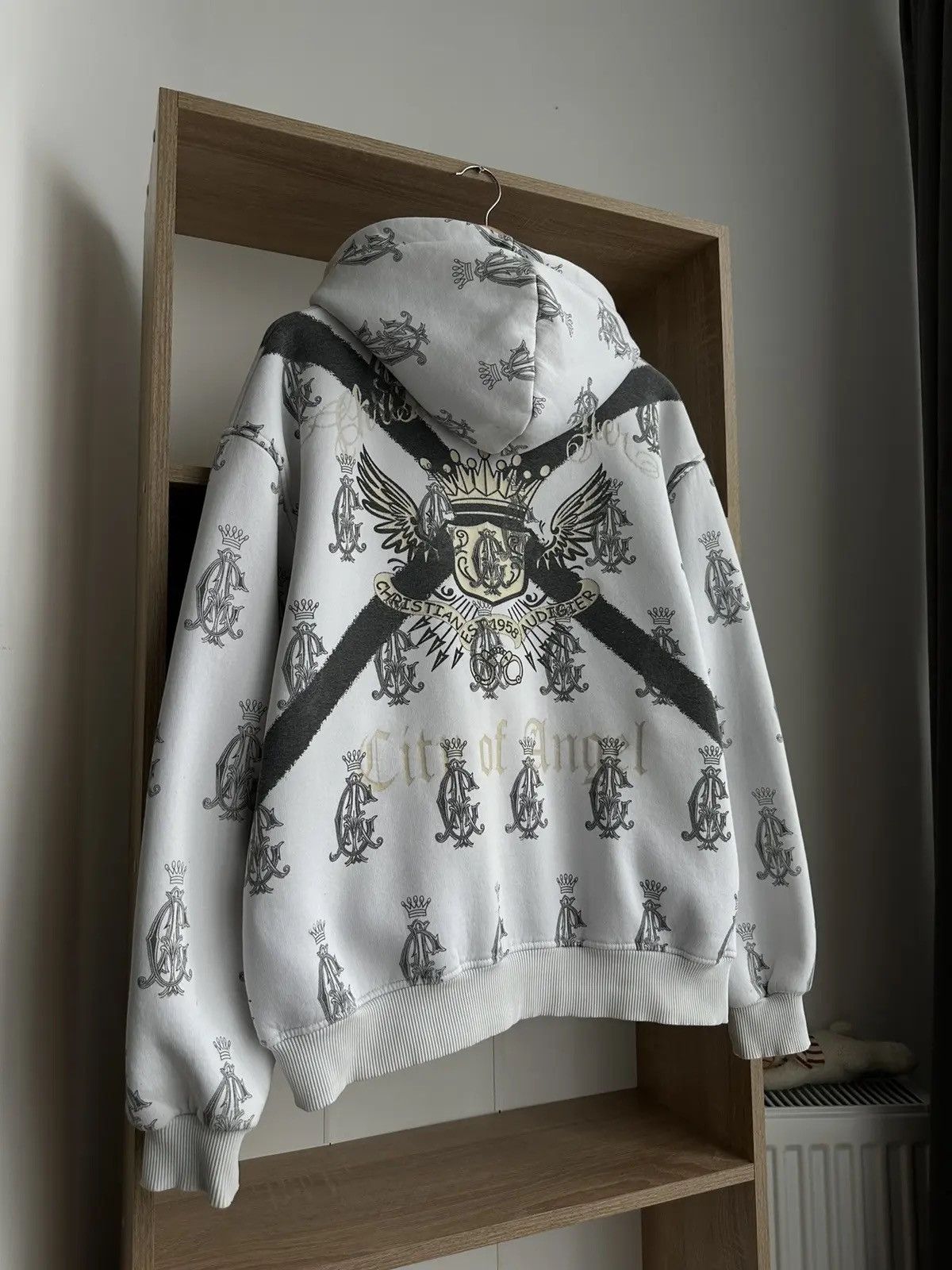 Christian Audigier × Ed Hardy × Vintage Vintage Ed Hardy Christian Audigier White Hoodie Size US M / EU 48-50 / 2 - 13 Thumbnail