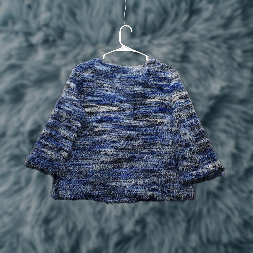 Vince Camuto Vince Camuto Sweater Womens Small Multicolor Space Dye Eyelash Long Sleeve Round Neck Size S / US 4 / IT 40 - 1 Thumbnail
